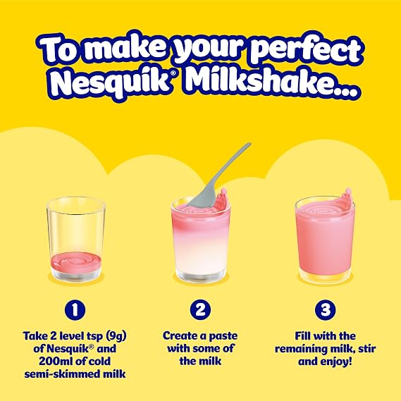 Nesquik Strawberry Milkshake Mix 300g