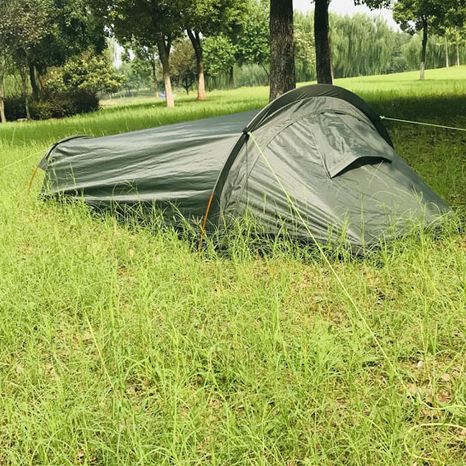 Outdoor Camping Tent Single Person Camping Tent Watertight Sleeping Bag for Hikings Mountaineering Backpacking Travel