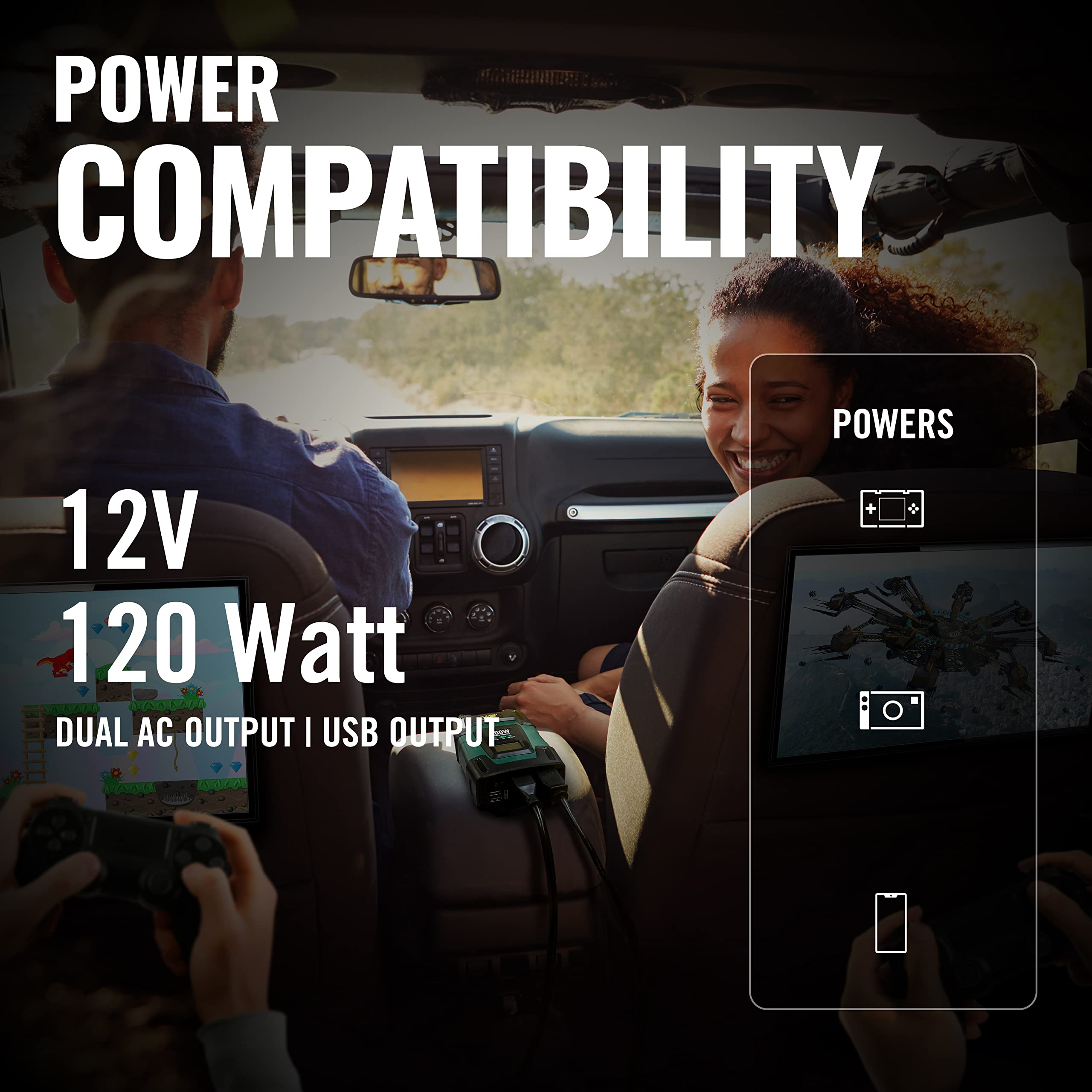 Buy Battery Tender 120Watt Power Inverter, Vehicle Power Adapter for