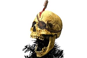 Satanic Tree Topper: Creepy Pirate Skull Tree Topper for Christmas or Halloween Trees