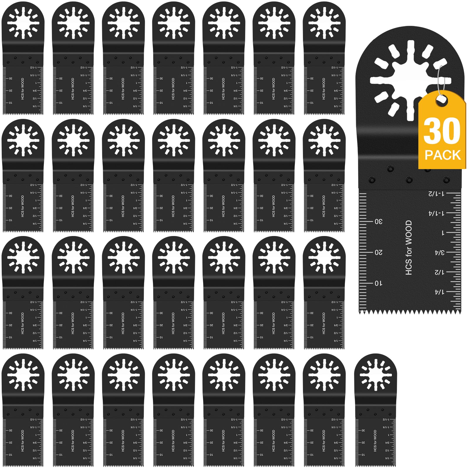 Multitool Sägeblätter Zubehör, Holz Weichmetall Kunststoff Multimaster Sägeblätter Multifunktionswerkzeug Oszillierende Zubehör Universal Schnellfreisetzung für Fein Multimaster Bosch Black and Decker