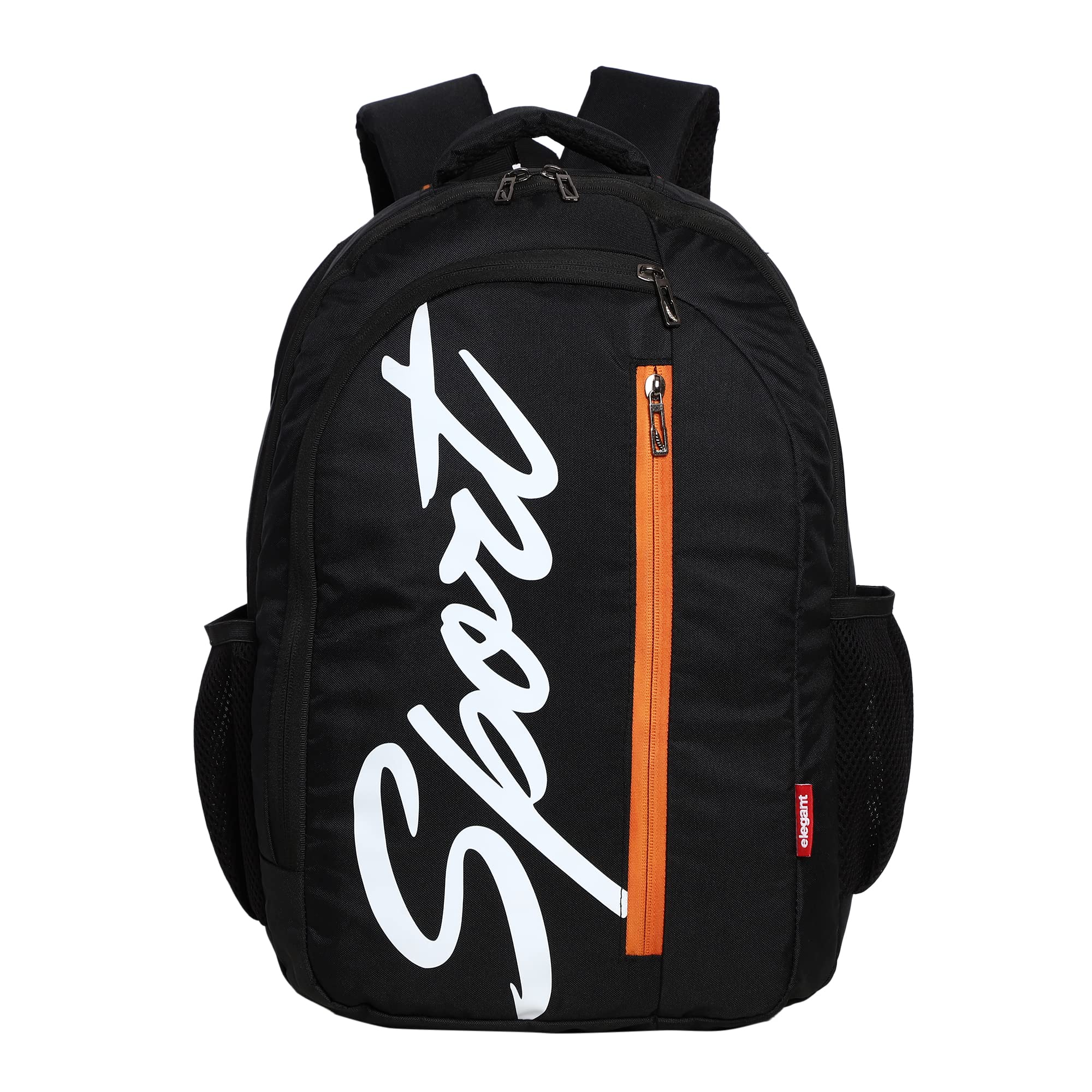 Elegant Sports Vertical (16 inch 28 L Casual Waterproof Laptop Backpack/Office Bag/School Bag/College Bag/Business Bag/Unisex Travel Backpack (Black/Orange) (B0C4GWQ32G) Amazon Price History, Amazon Price Tracker