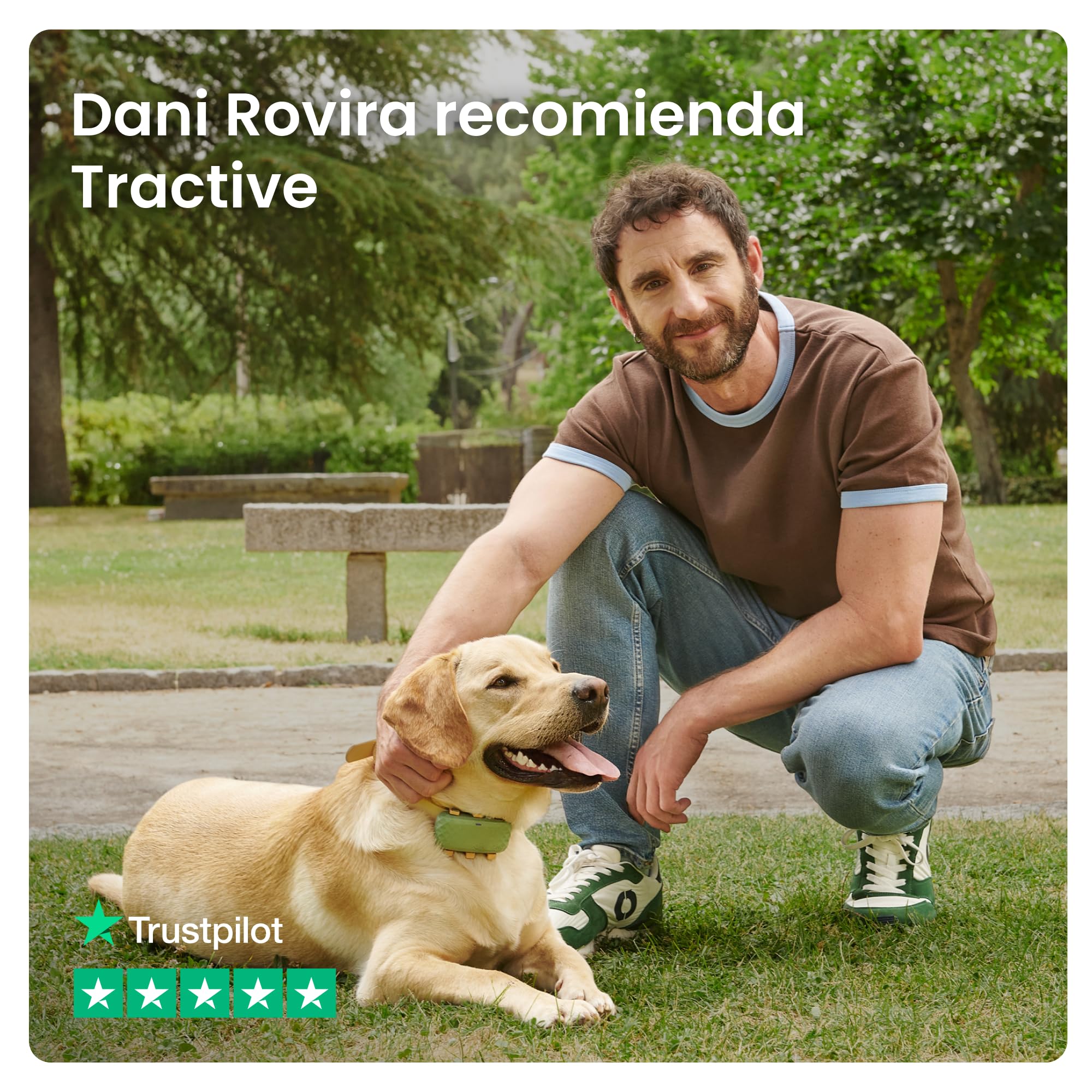 Tractive GPS perros XL | Hasta 1 mes de autonomía | Líder de mercado | Localización en tiempo real en todo el mundo | Alertas antifuga | Monitor de actividad con avisos de salud
