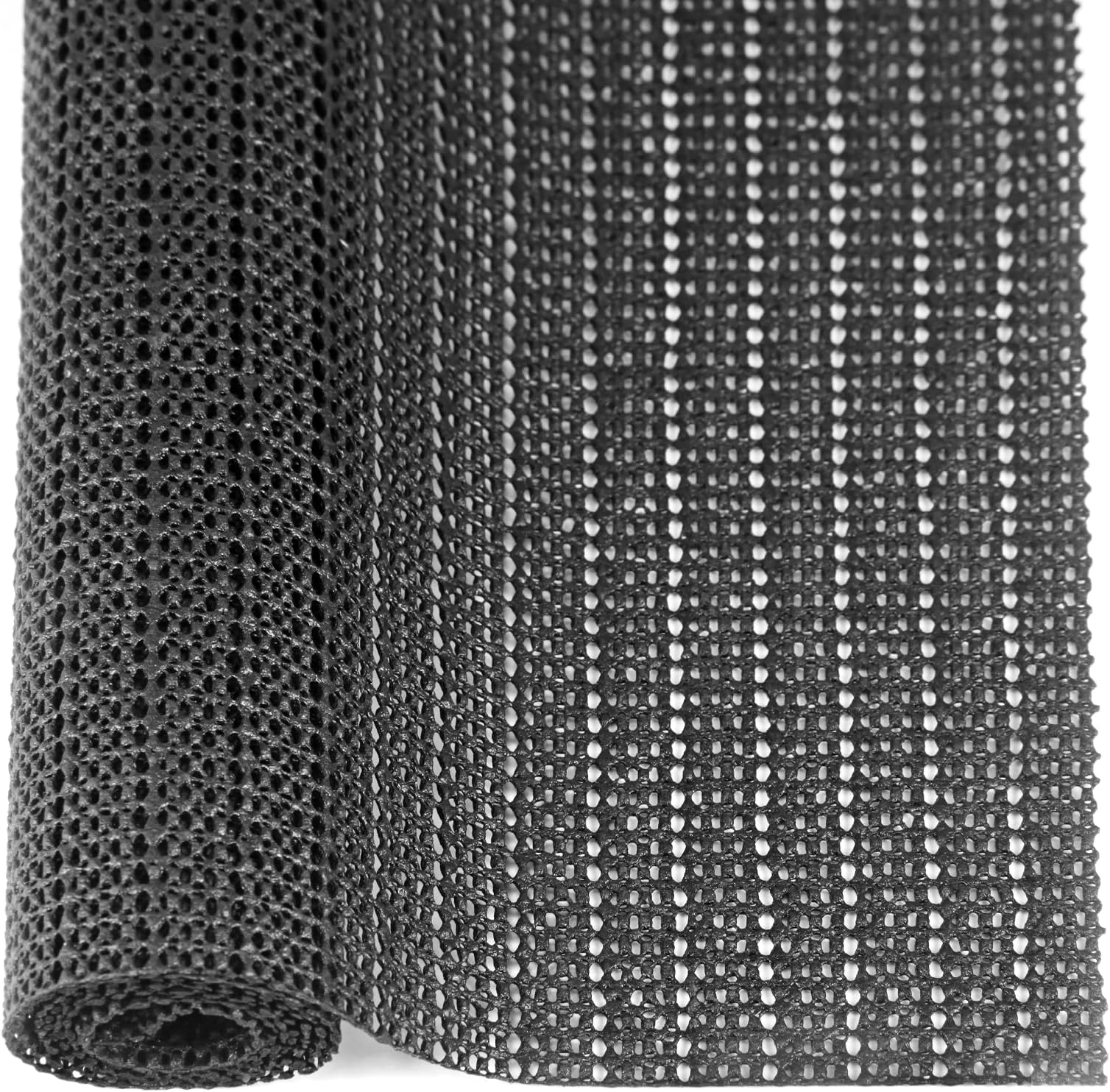 VABNEER Non-Slip Mat, 60 x 100 cm Underlay Non-Slip Mat for Drawers, Shelves, Tableware Tray, Easy to Wash and Can Be Cut (Black)