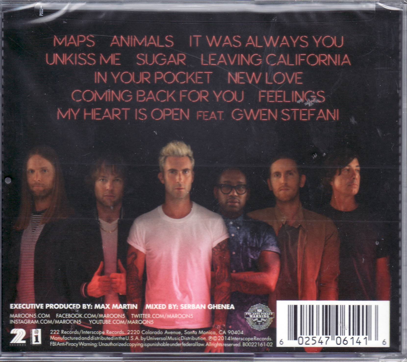 MAROON 5 - Maroon 5 - V - CD + Digital Copy (1 CD)