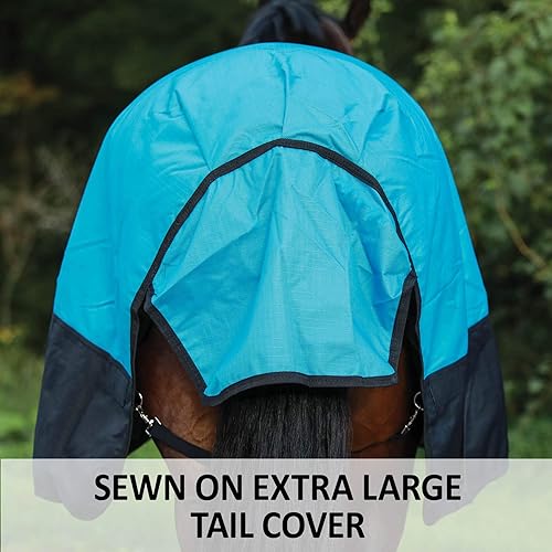 Miniatura 7 de Hoja de giro de caballo  Juego ligero  Exterior de 1200 denier  Cuello de contorno clásico  Surcingle entrecruzada  Ajuste europeo  Impermeable,