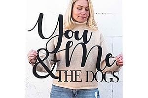 Rustic “You, Me & The Dogs” Wall Décor