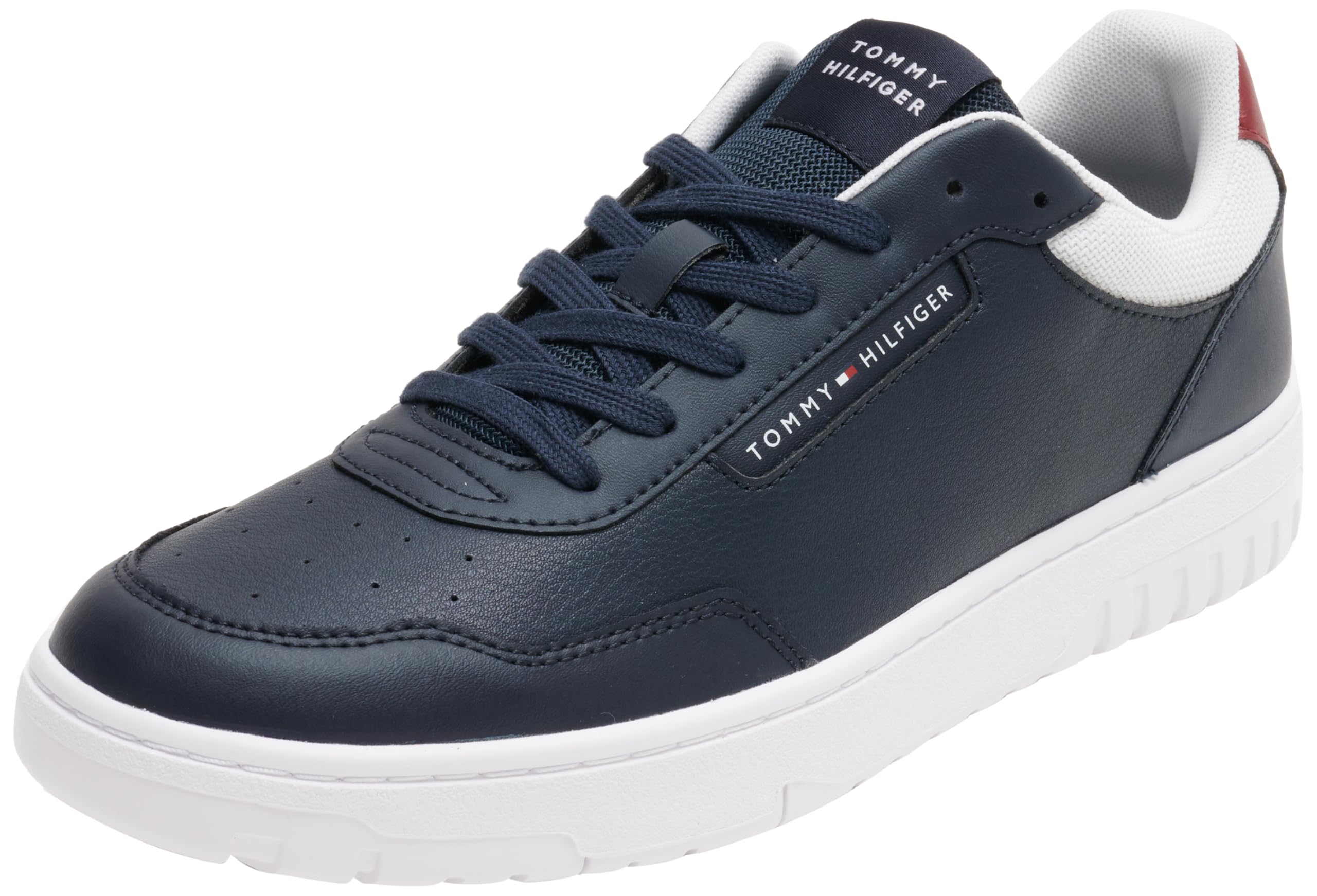 Tommy Hilfiger Men’s Basket Core Lite Low Top Court Trainers, Blue (Desert Sky), 6.5