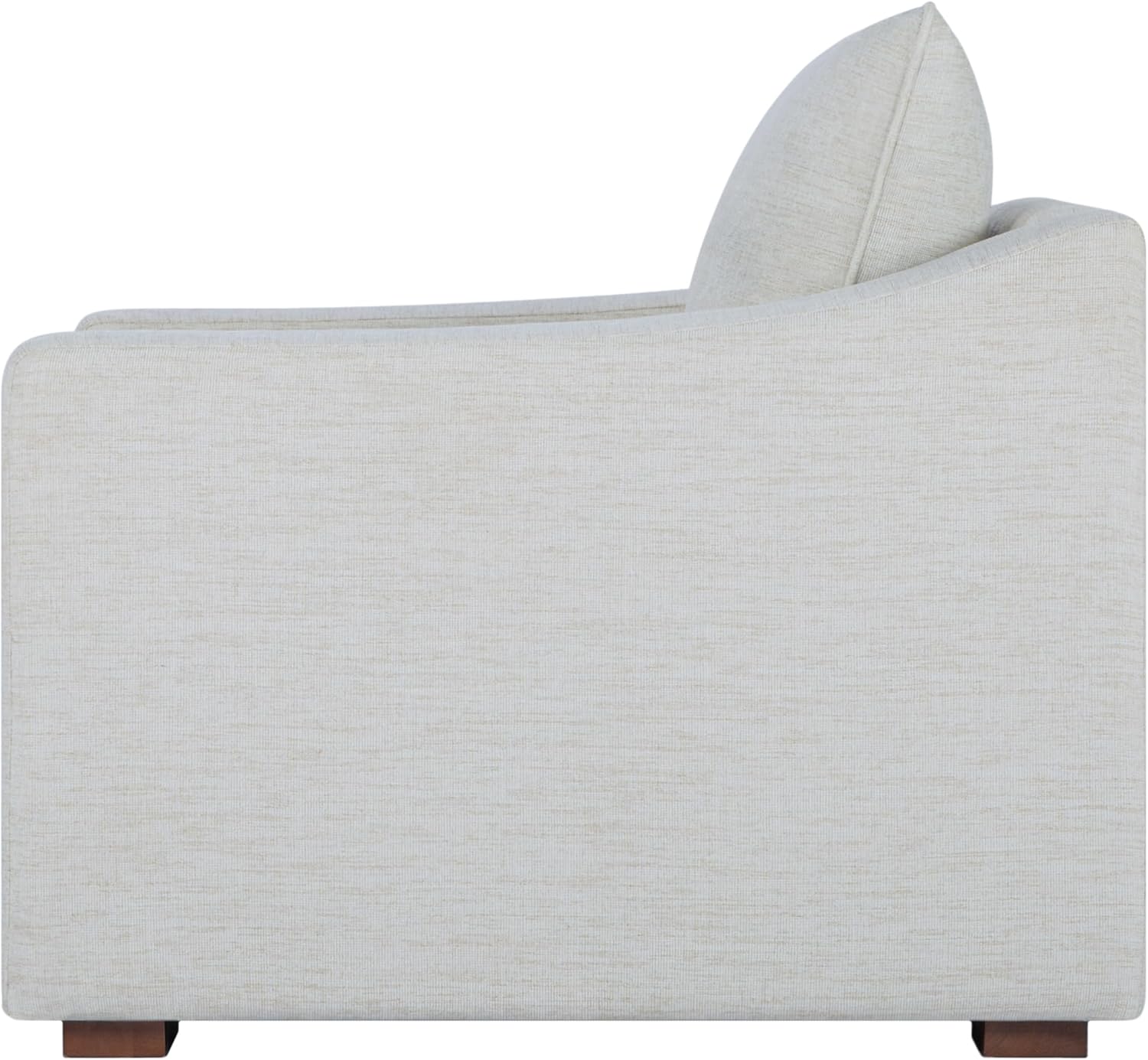 Livabliss Sutterlin Modern Accent Chair, 32" H x 35" W x 34" D, Cream