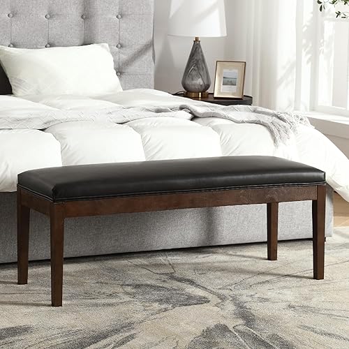 Miniatura 2 de LZAREAL Banco de entrada tapizado, banco de zapatos moderno para pasillo, porche, banco de dormitorio, banco para el extremo de la cama, banco de