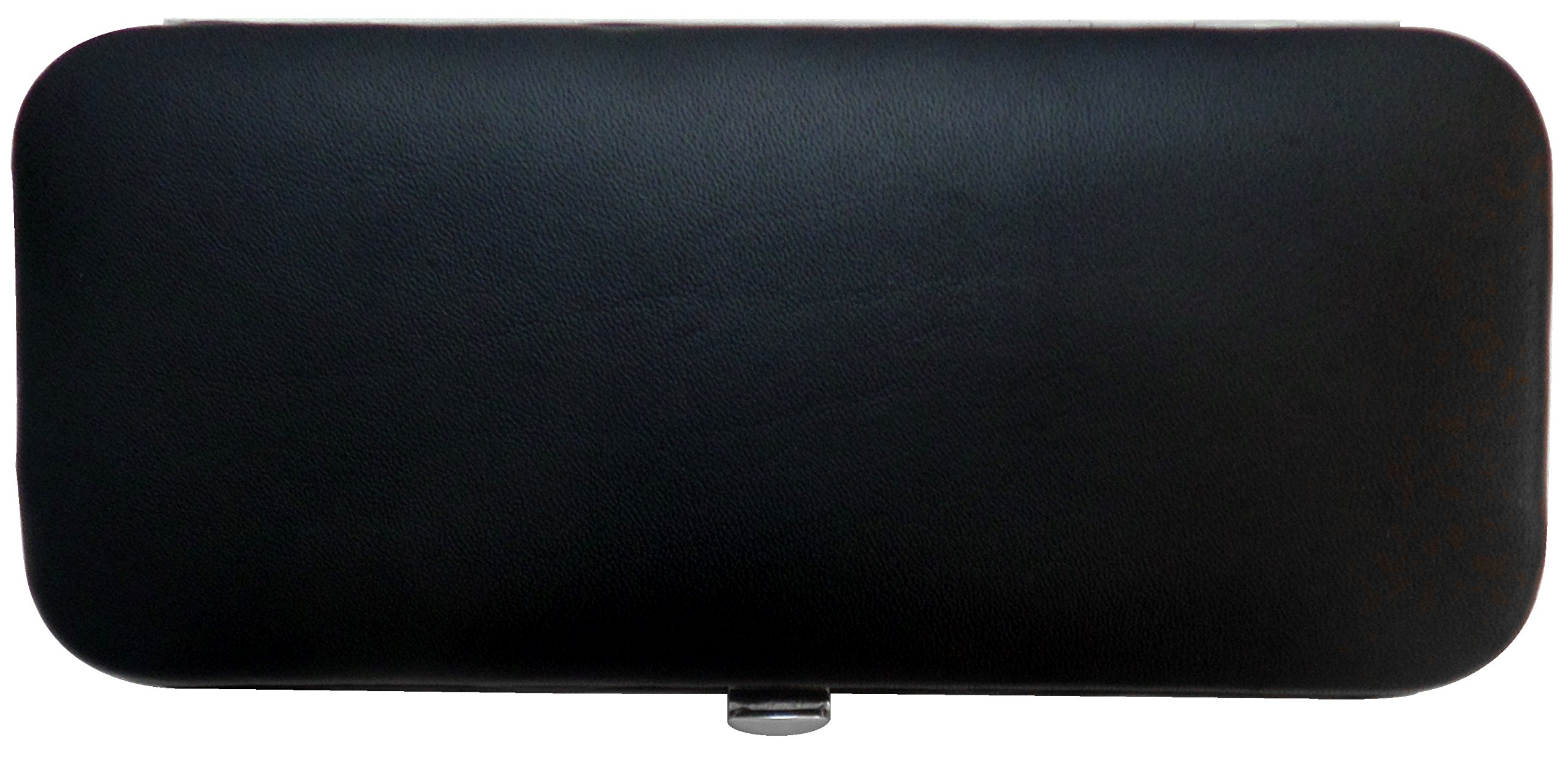 Tenartis 325 5 teiliges Maniküre Etui aus echtem Leder - Schwarz Nappa