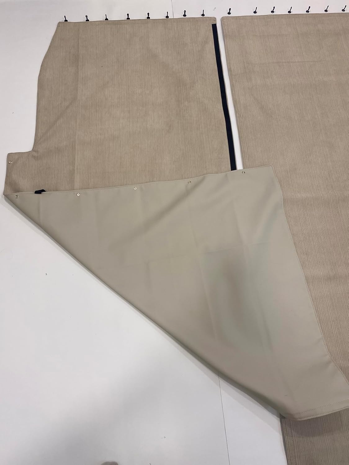 Sleeper Curtain Compatible with Freightliner Classic FLD FLD 120/132-Interior Bunk Curtains Faux Leather with Velour Lining- Privacy Truck Curtains for High Roof (Graphite)