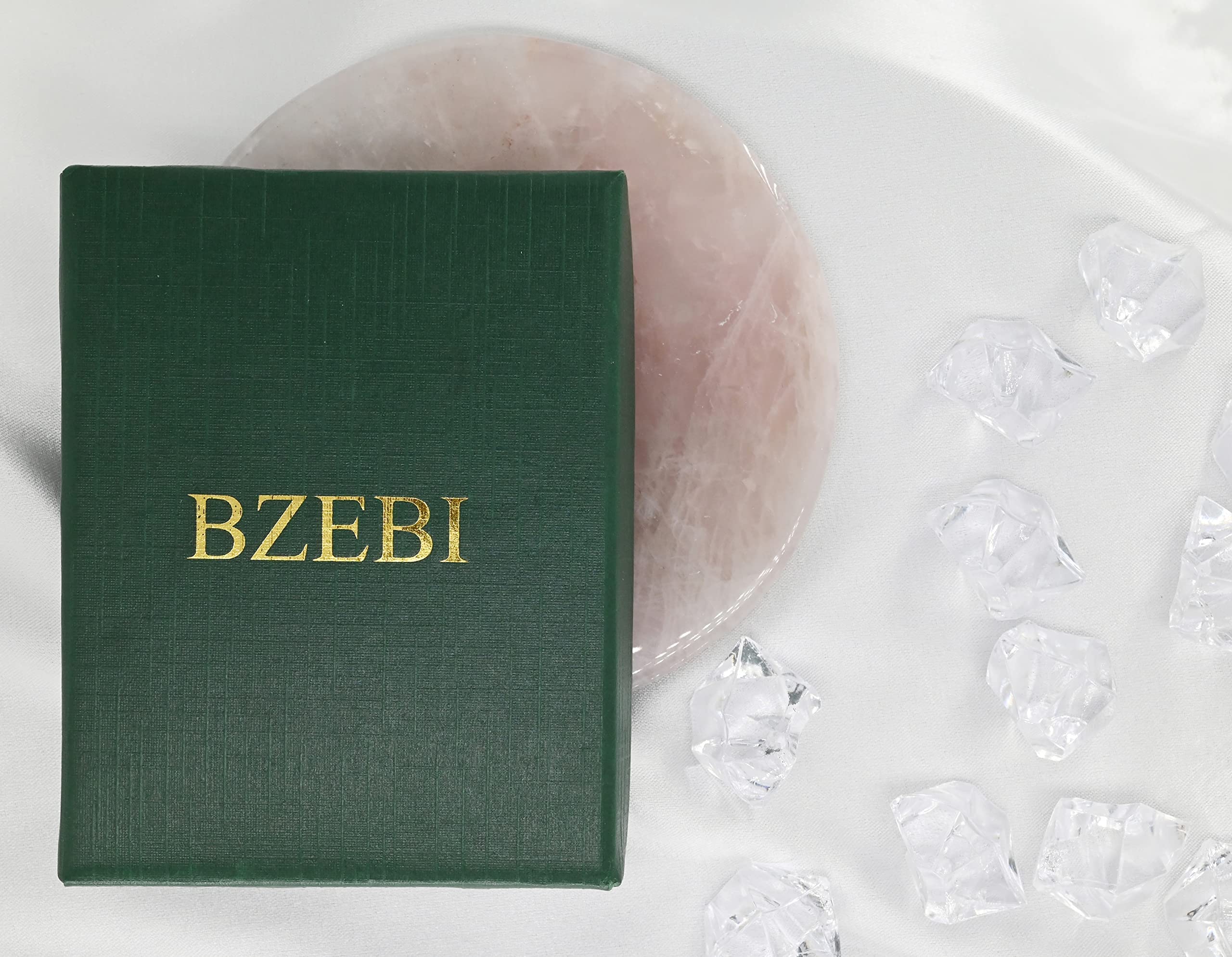 WBDWWTD BZEBI Anillo de eslabón Abierto apilable Chapado en Oro de 18 Quilates con circonita cúbica para Mujeres y niñas, Bandas de eternidad, joyería Minimalista