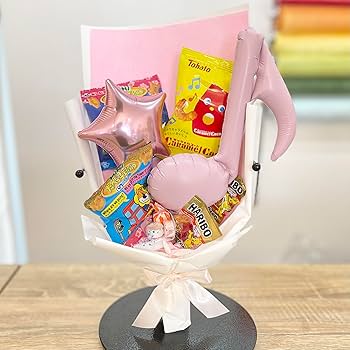 Amazon.co.jp: カラフルスナックブーケ、お菓子、ラムネ、クラッカー