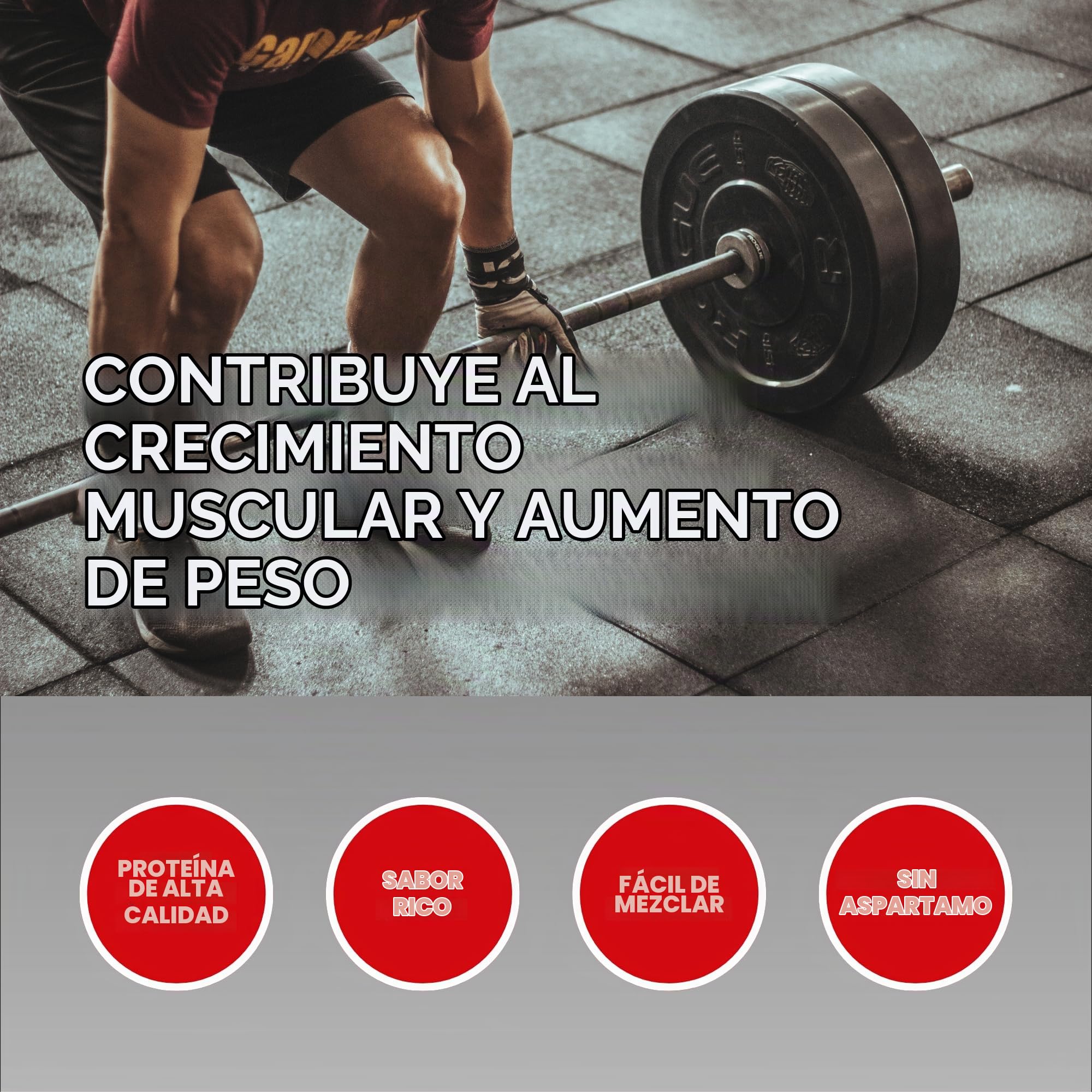 AMIX - Proteína en Polvo Carbojet Gain - Suplemento con Hidratos de Carbono de Alta Calidad -Proteína para Ganar Masa Muscular - Ideal para Atletas de Élite - Sabor Vainilla - 2,25 KG