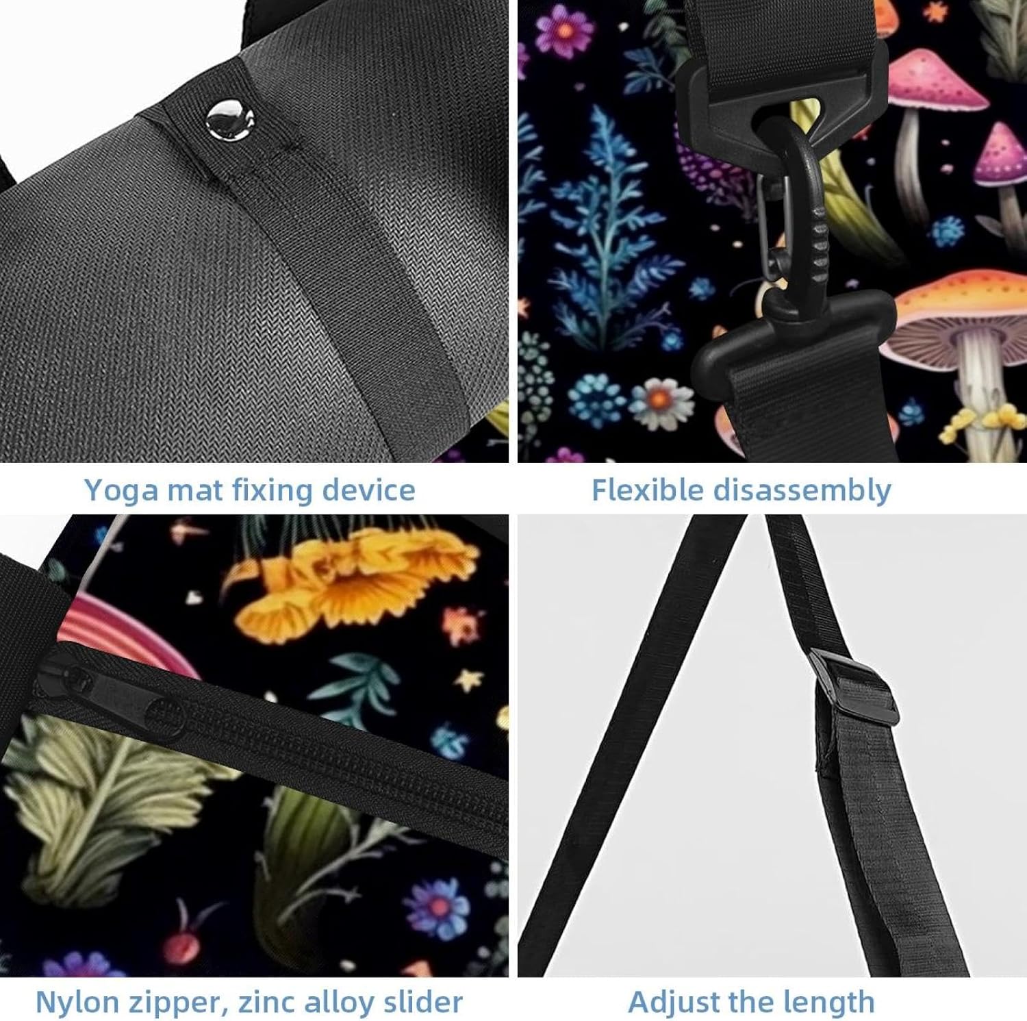 Gym Bag for Women, Sea Turtle Yoga Mat Bag with Shoe Compartment, Sport Yoga Gym Bag with Yoga Strap, Carryall Yoga Tote Bag