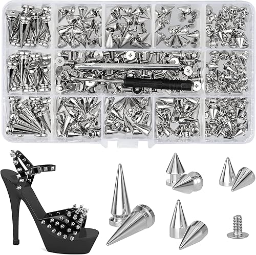 Miniatura 9 de 480 juegos de remaches para cuero, kit de remaches de cuero de 4 colores y 3 tamaños, remache de doble tapa con 4 herramientas de ajuste, adecuado