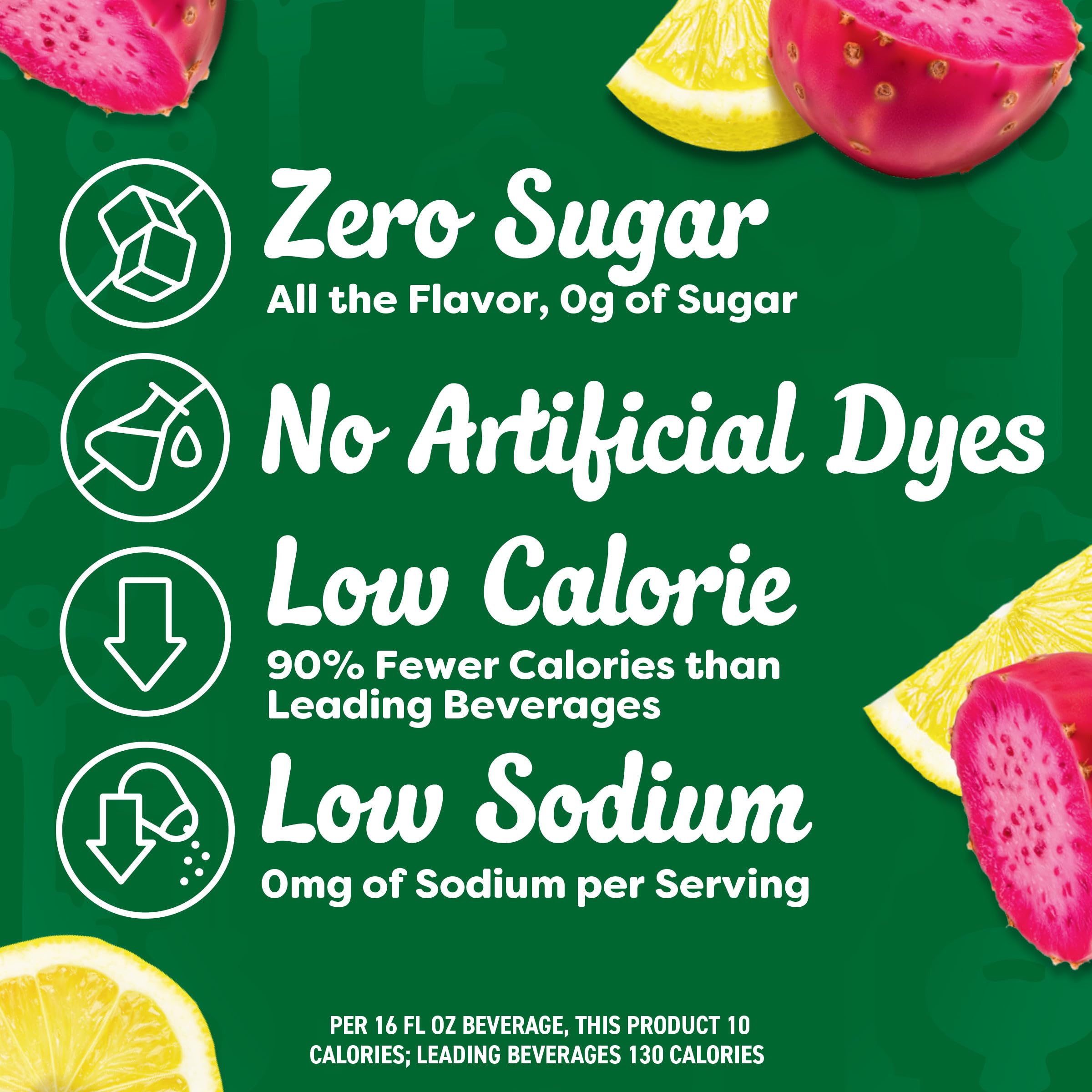 Crystal Light Drink Mix, 10 Individual Packets, Hydration for Book Lovers and Mystery Readers, Prickly Pear Lemonade Artificial Flavor, Zero Sugar, No Artificial Dyes, 0.13 oz