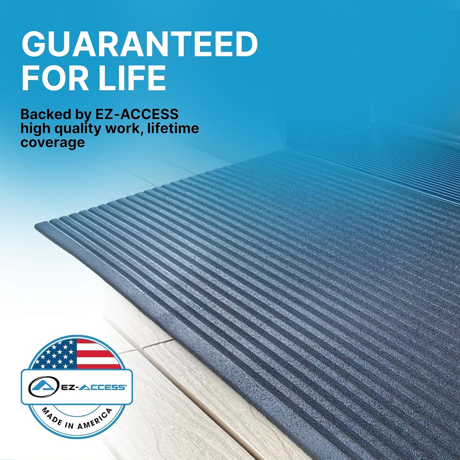 EZ-ACCESS Transitions Angled Entry MAT, Black, .5-in