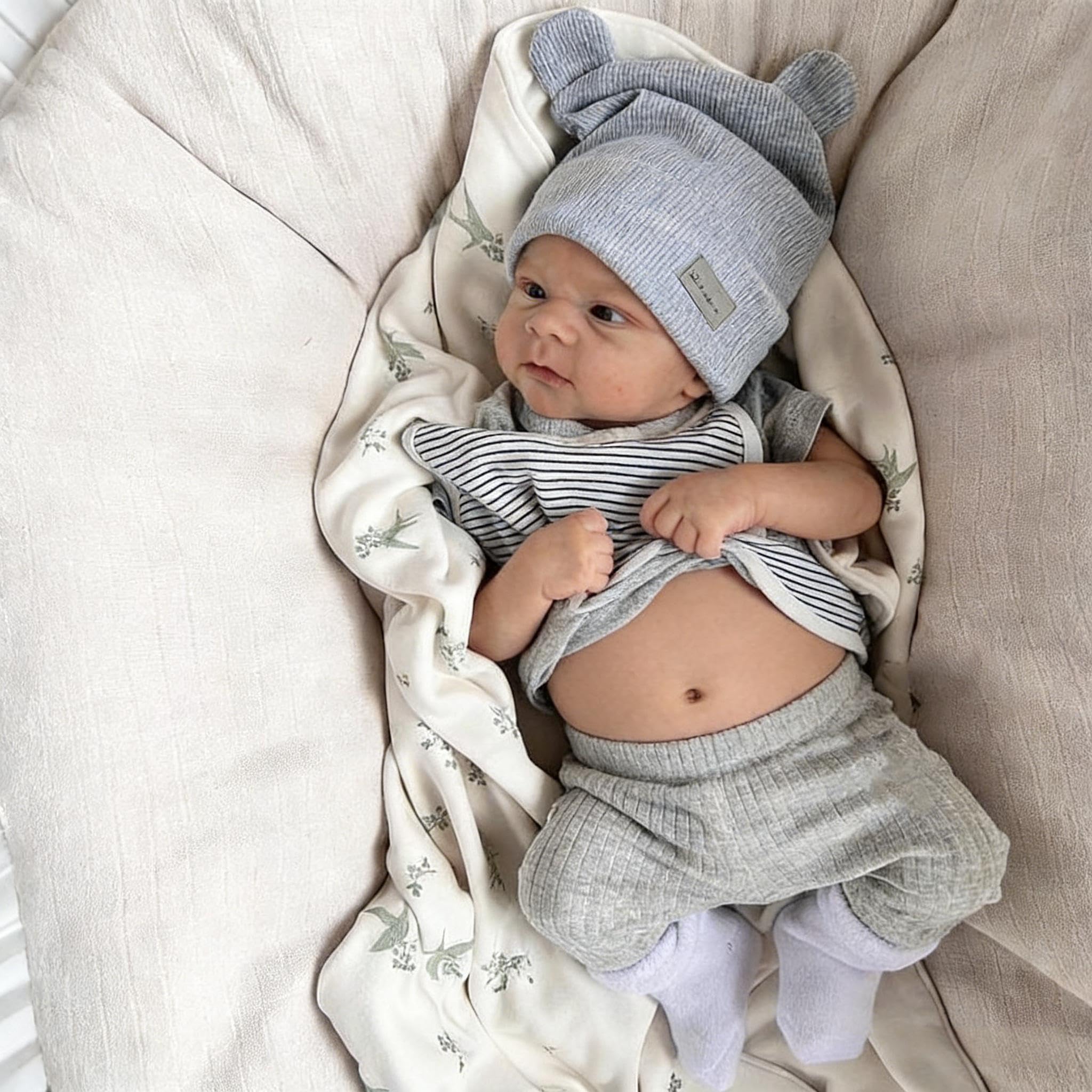 RXDOLL Pełne silikonowe winylowe lalki Reborn Baby Dolls Boy Realistyczne lalki dla noworodka, silikonowe, całe ciało, realistyczne, Reborn niemowlę, anatomicznie poprawne, zabawki dla dzieci w wieku