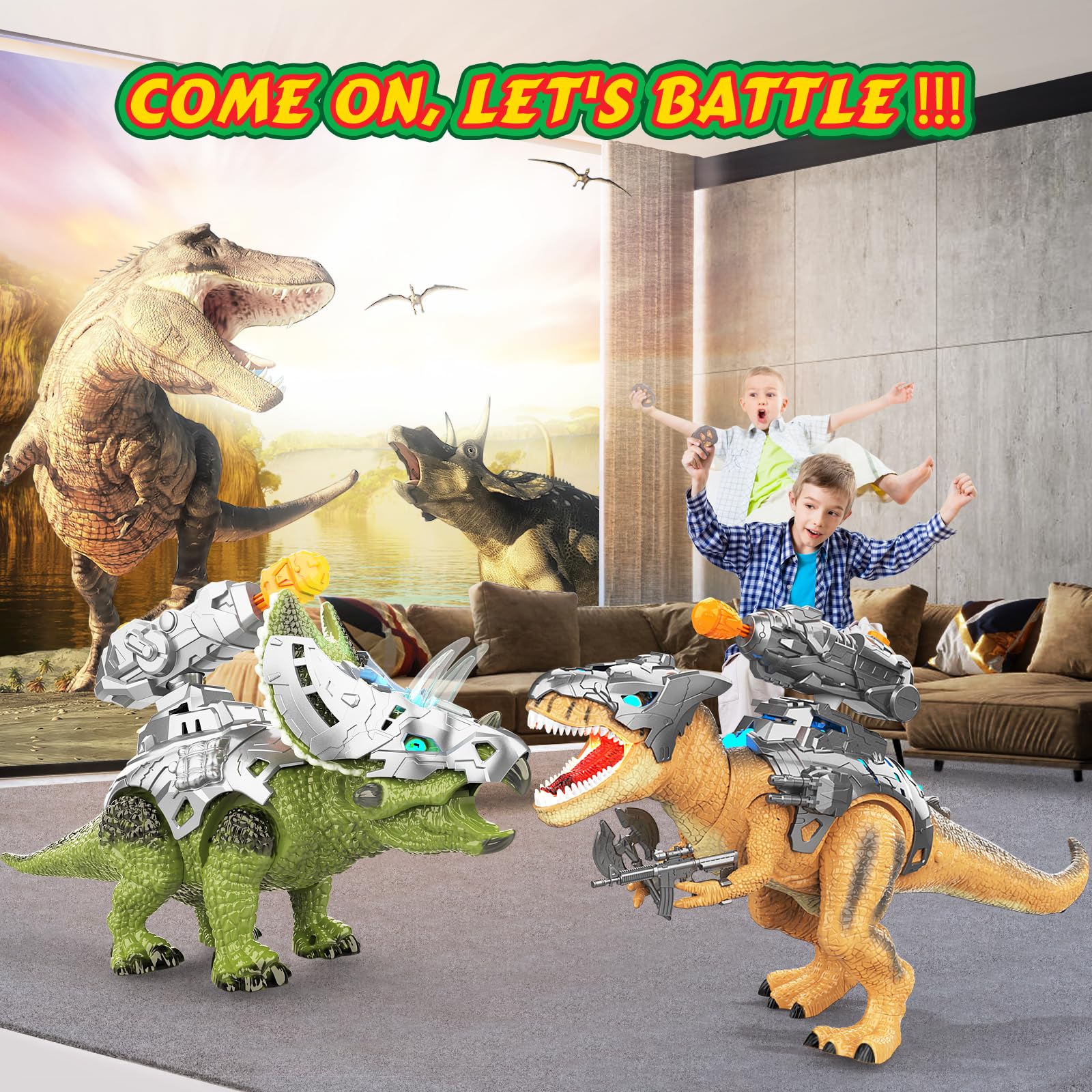 Amazon.co.jp: 子供用恐竜(グリーントリケラトプス) : おもちゃ