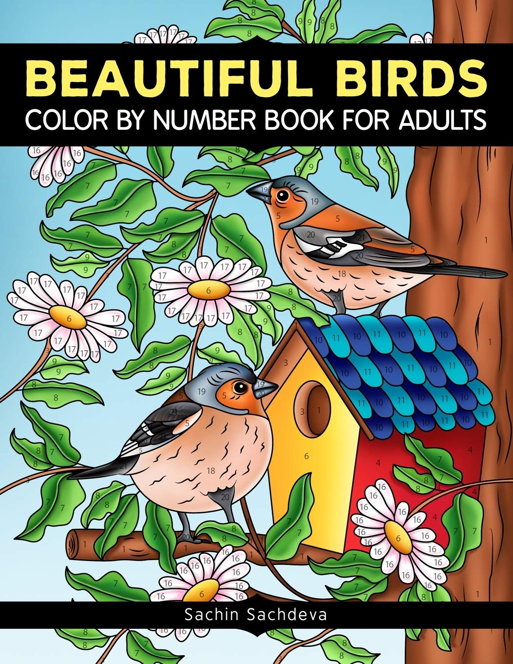 Beautiful Birds: Color By Number Book for Adults Relaxation and Stress Relief (Color by Number Coloring Book for Adults)