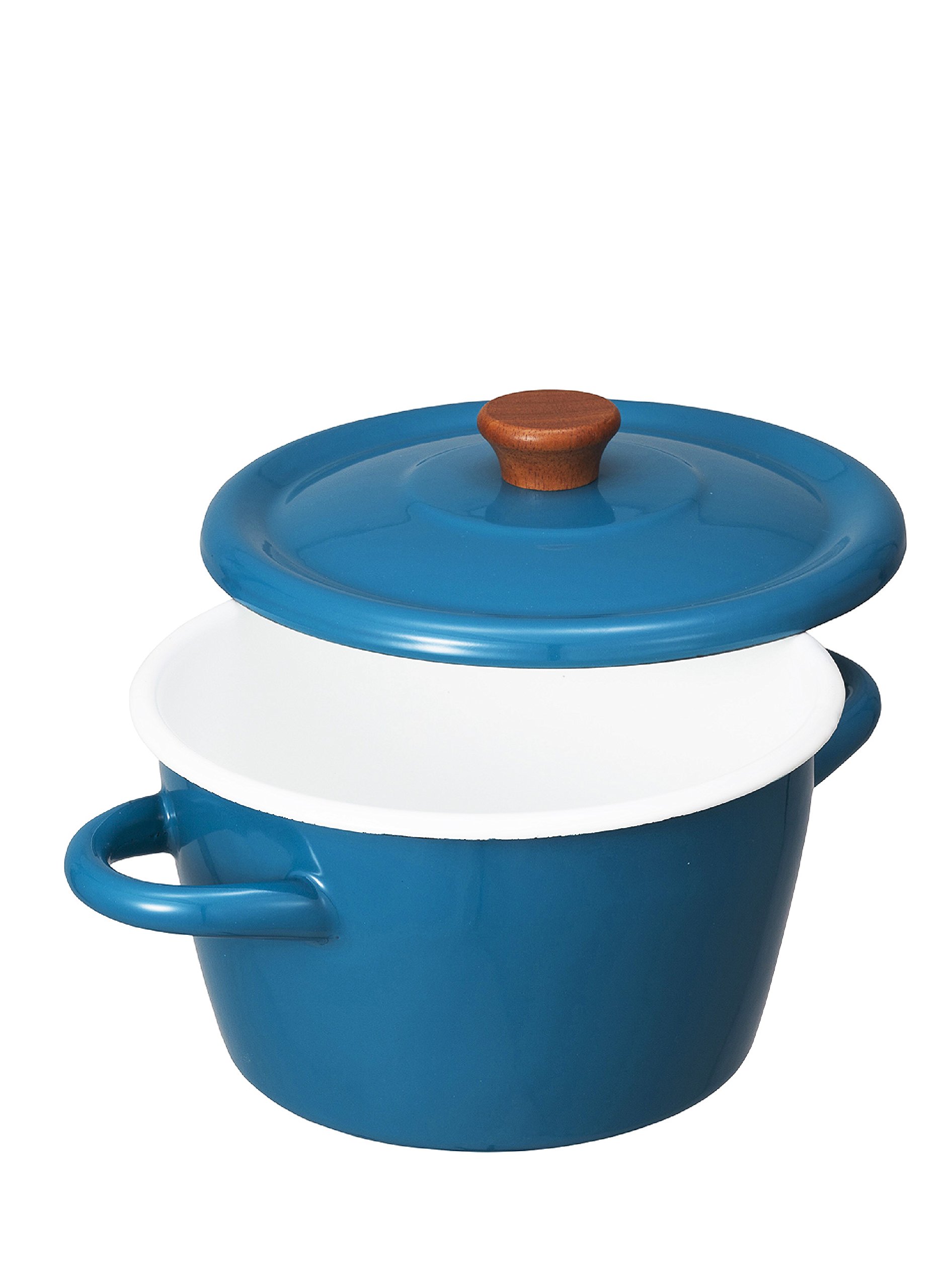 Amazon｜シービージャパン 両手鍋 ターコイズブルー IH対応 2L