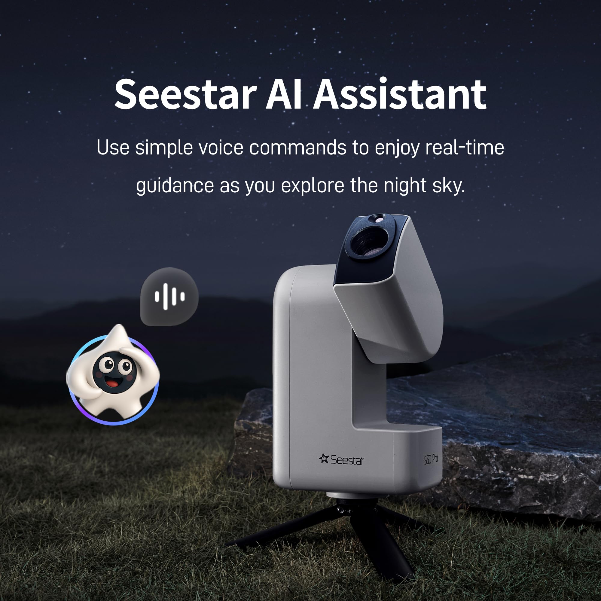 ZWO Seestar S30 Pro Smart Teleskop, 4K Dual Kamera Astrofotografie Teleskop mit Auto Tracking & GoTo, App-gesteuert, One-Tap Capture & Processing für Milchstraße, Deep Sky und Weitfeld-Bildgebung