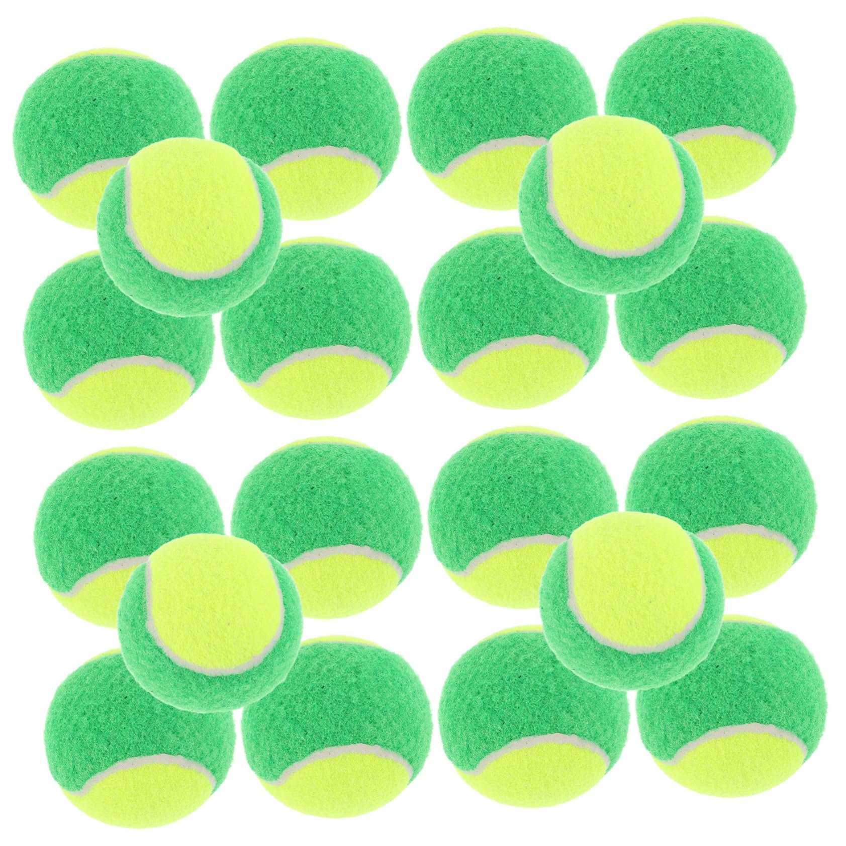 Toyvian Balles de Tennis pour Chiens, Entraînement Débutant, Lot 20 Pièces