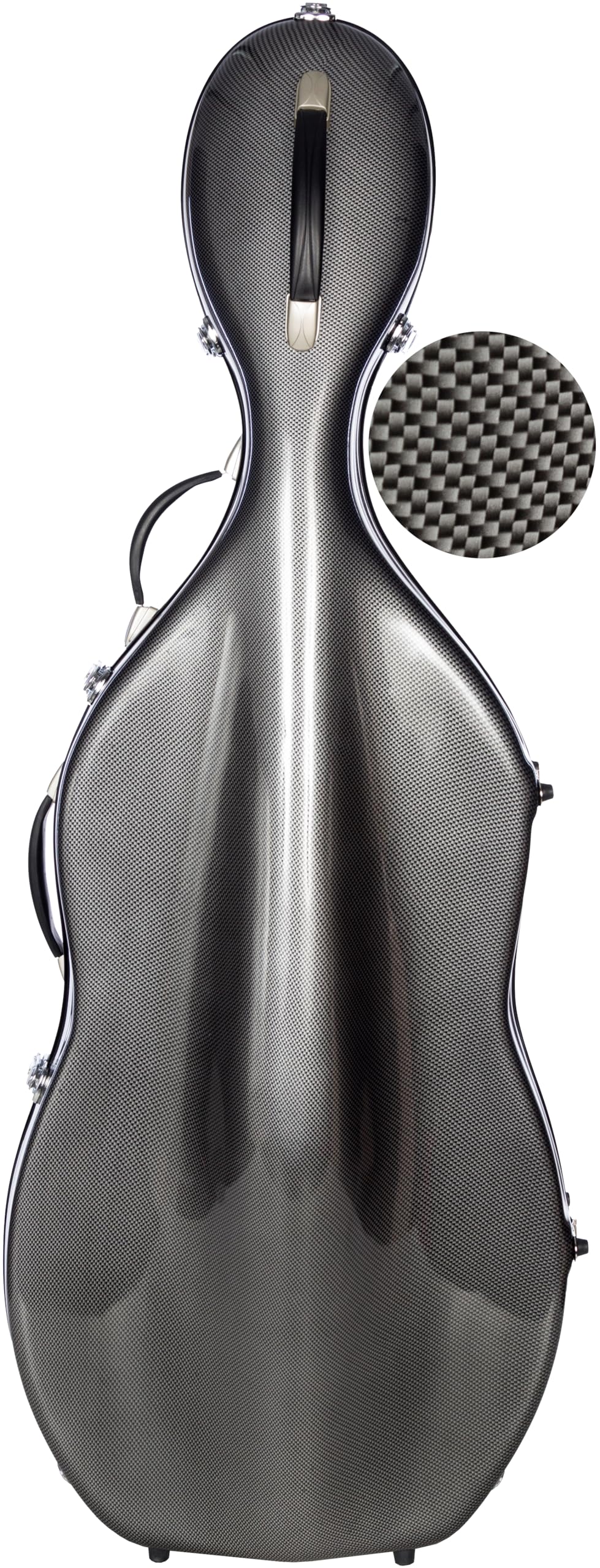 Custodia per Violoncello Fiberglass 4/4 Classic point black M-case