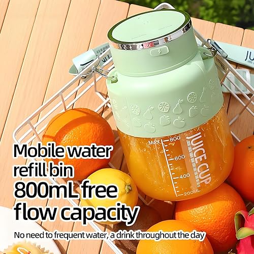 Miniatura 2 de Honitra Licuadora portátil, 27.1 fl oz, licuadora portátil inalámbrica y recargable, con correa desmontable, jugos de frutas y verduras, batidos de