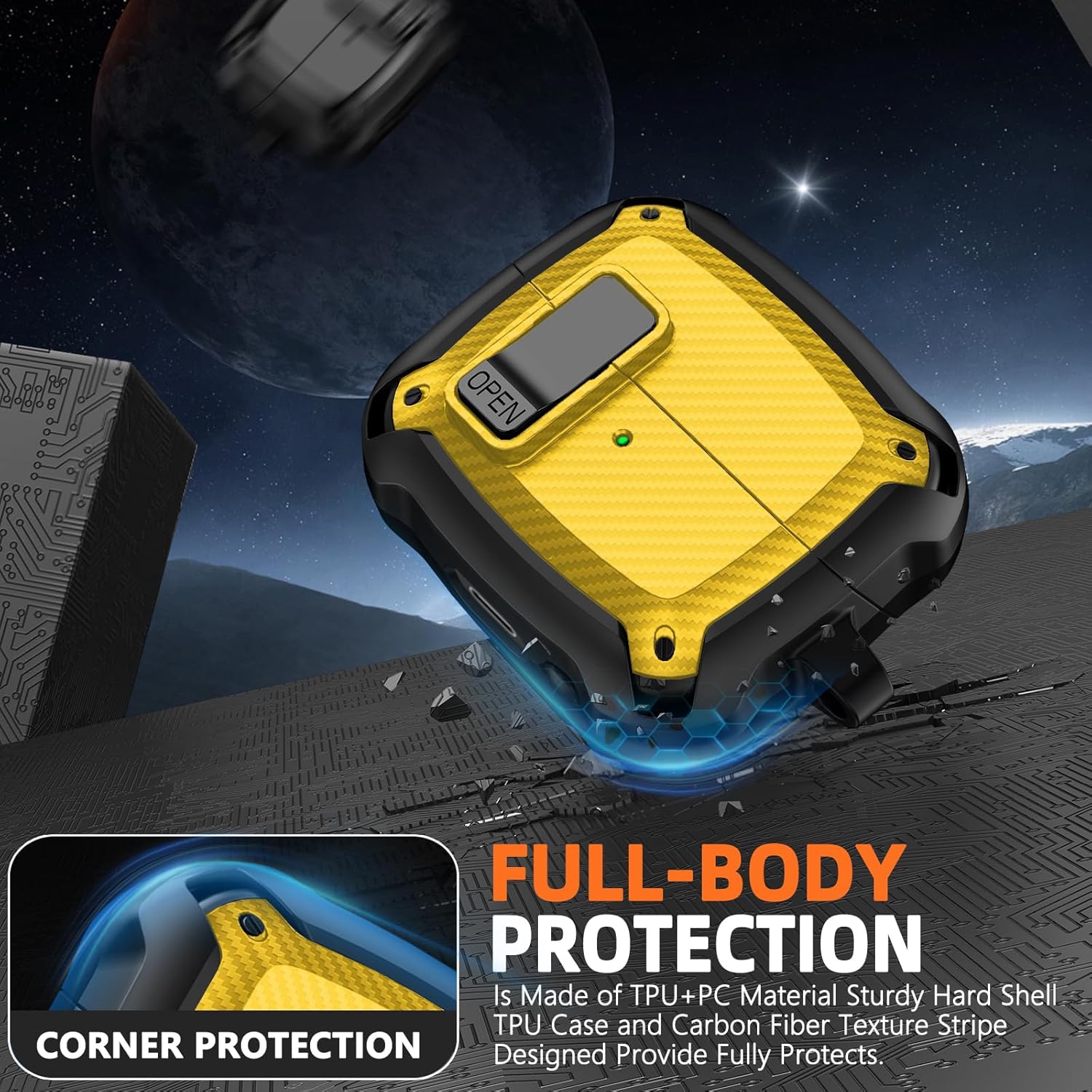 Compatible with Samsung Galaxy Buds3 FE (2025) / Buds3 Pro (2024) / Buds 3 Case (2024) with Phone Stand, Compatible with MagSafe, with Secure Lock Clip Design & Cleaning kit