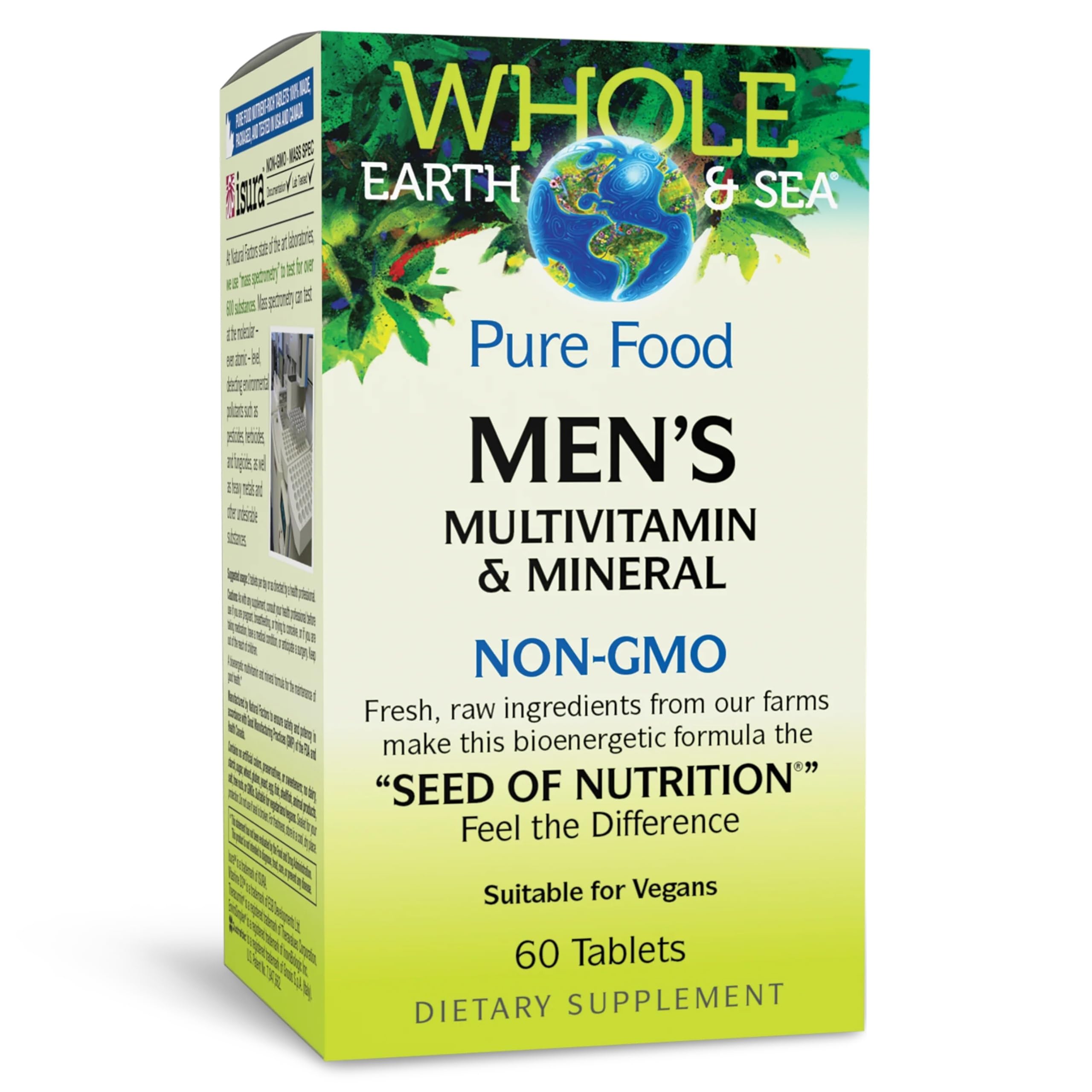 Whole Earth & Sea Pure Food Men'S Multivitamin Mineral, 60 Tablets - 150509