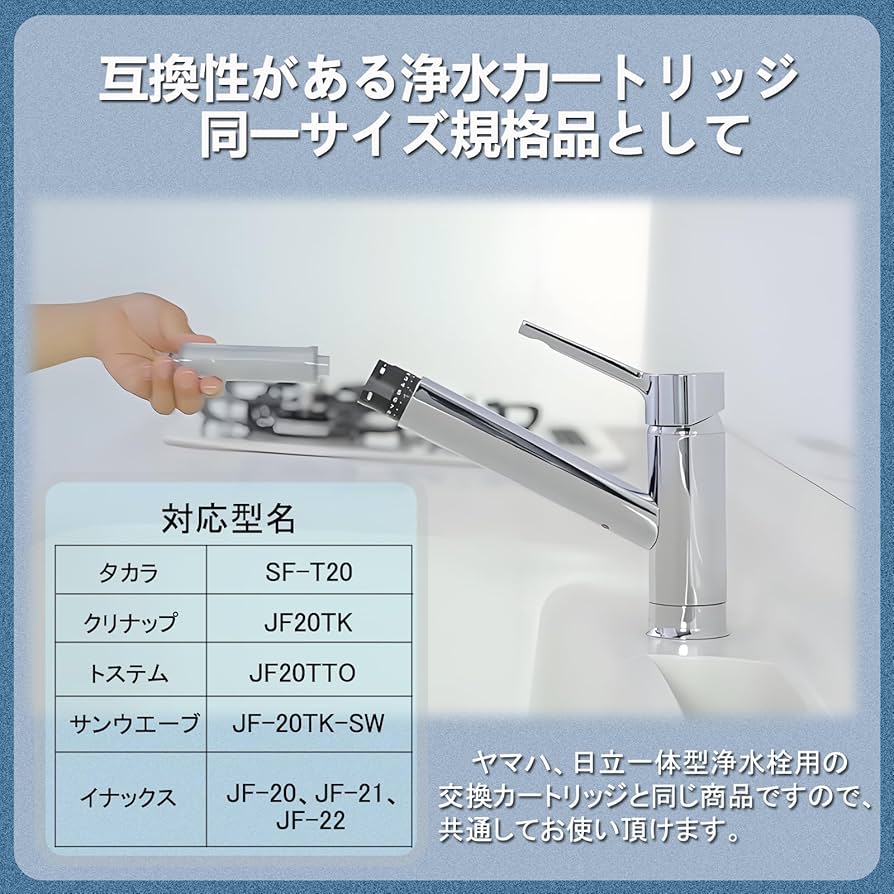Amazon | JF-20 浄水カートリッジ 交換用 3本セット 浄水器