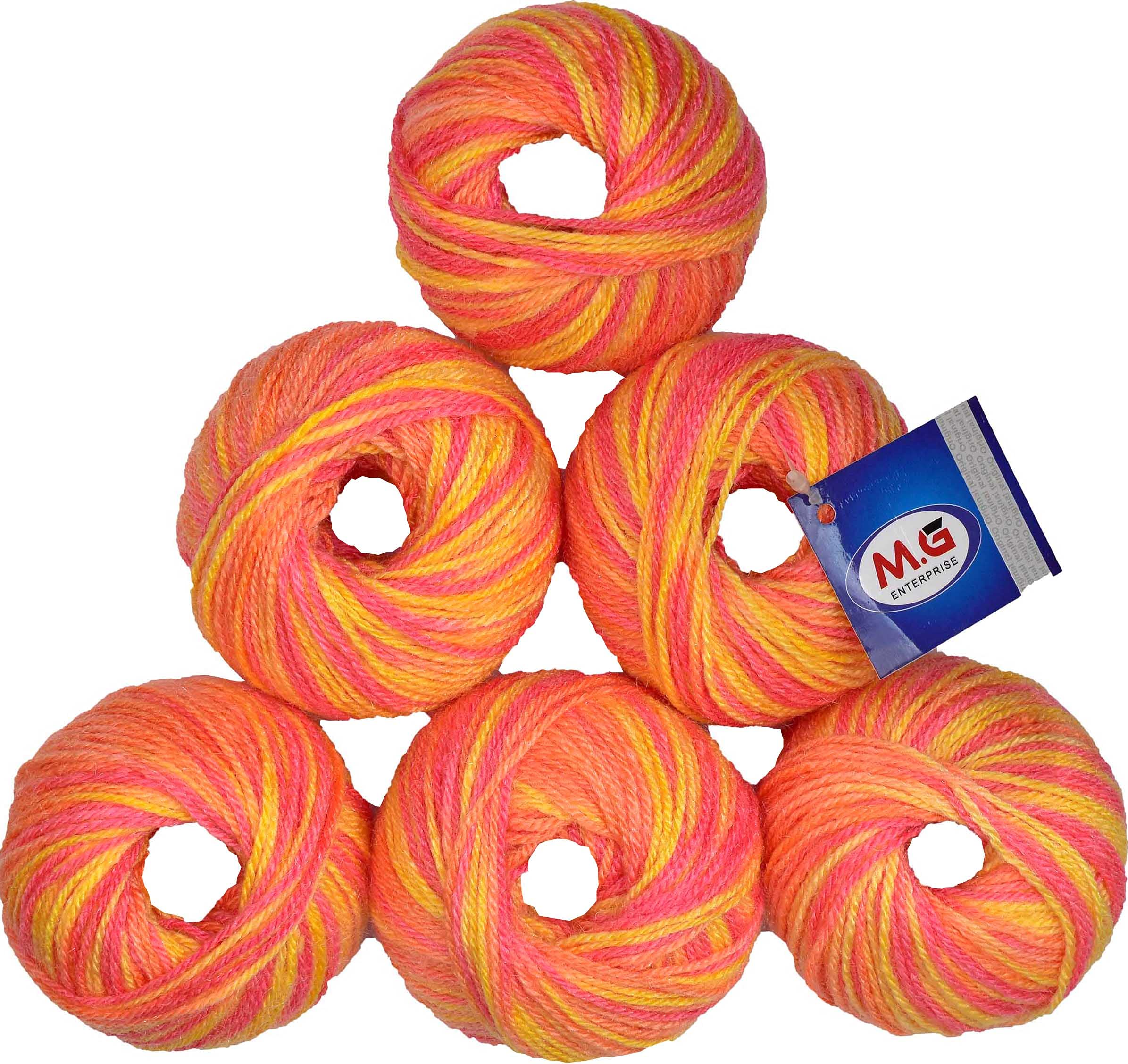 SIMI ENTERPRISE 100% Acrylic Wool M6 (Pack of 6) Baby Soft Wool Ball Hand Knitting Wool / Art Craft Soft Crochet Hook Yarn, Needle Knitting Yarn Thread Dyed … T