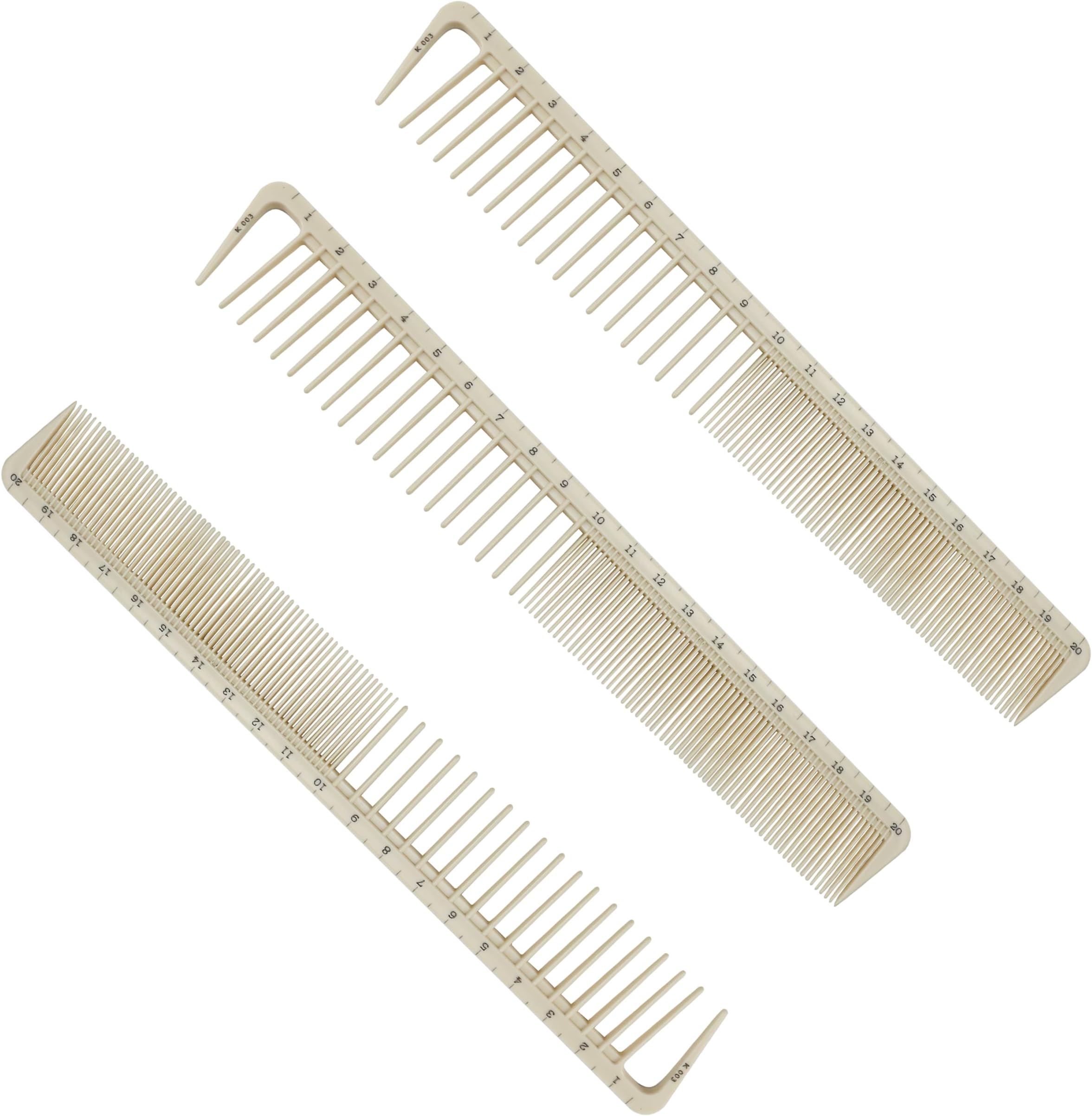 Hair Cutting Combs with Ruler Measurements, Peines de