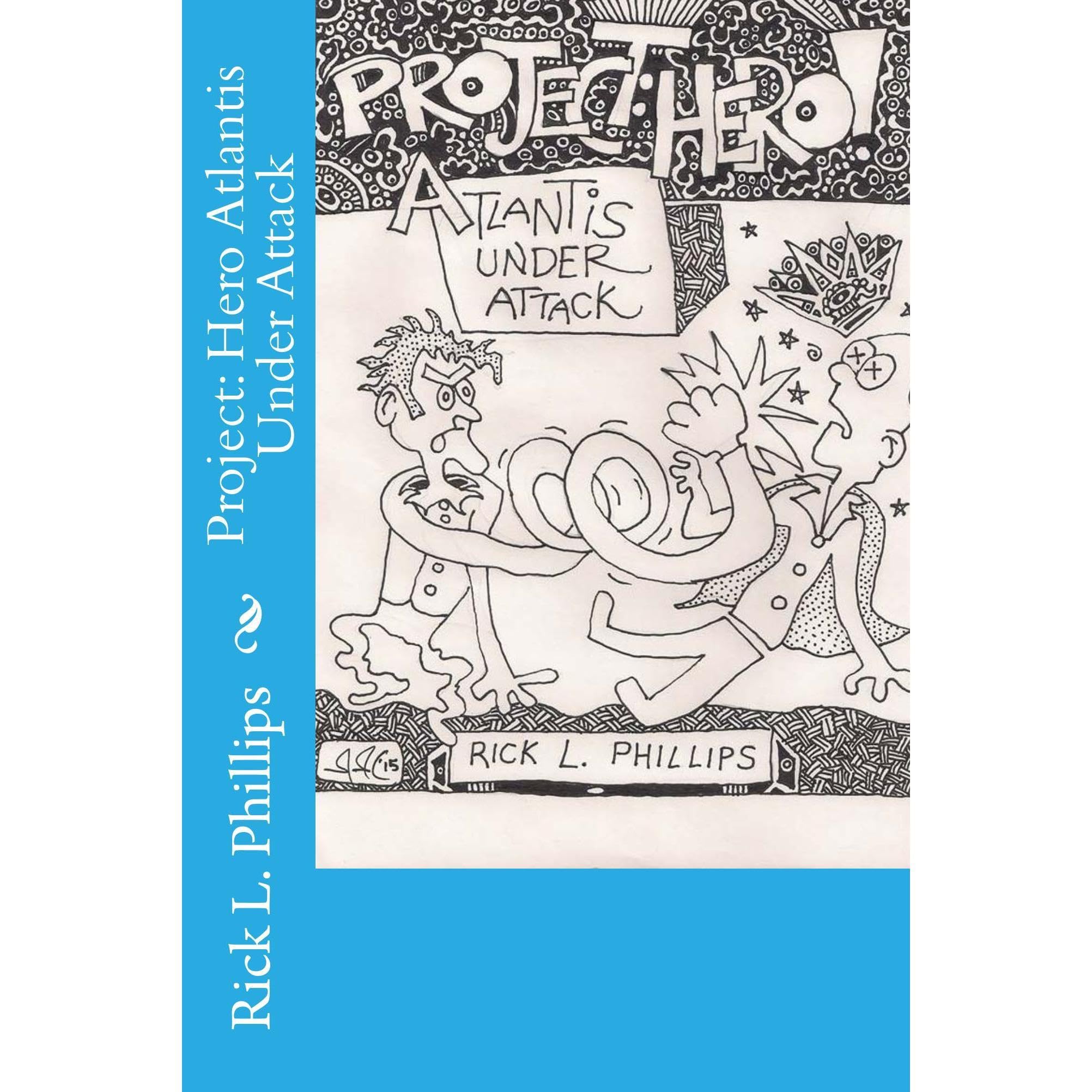 Project: Hero Atlantis Under Attack Black and White Variant Cover Edition