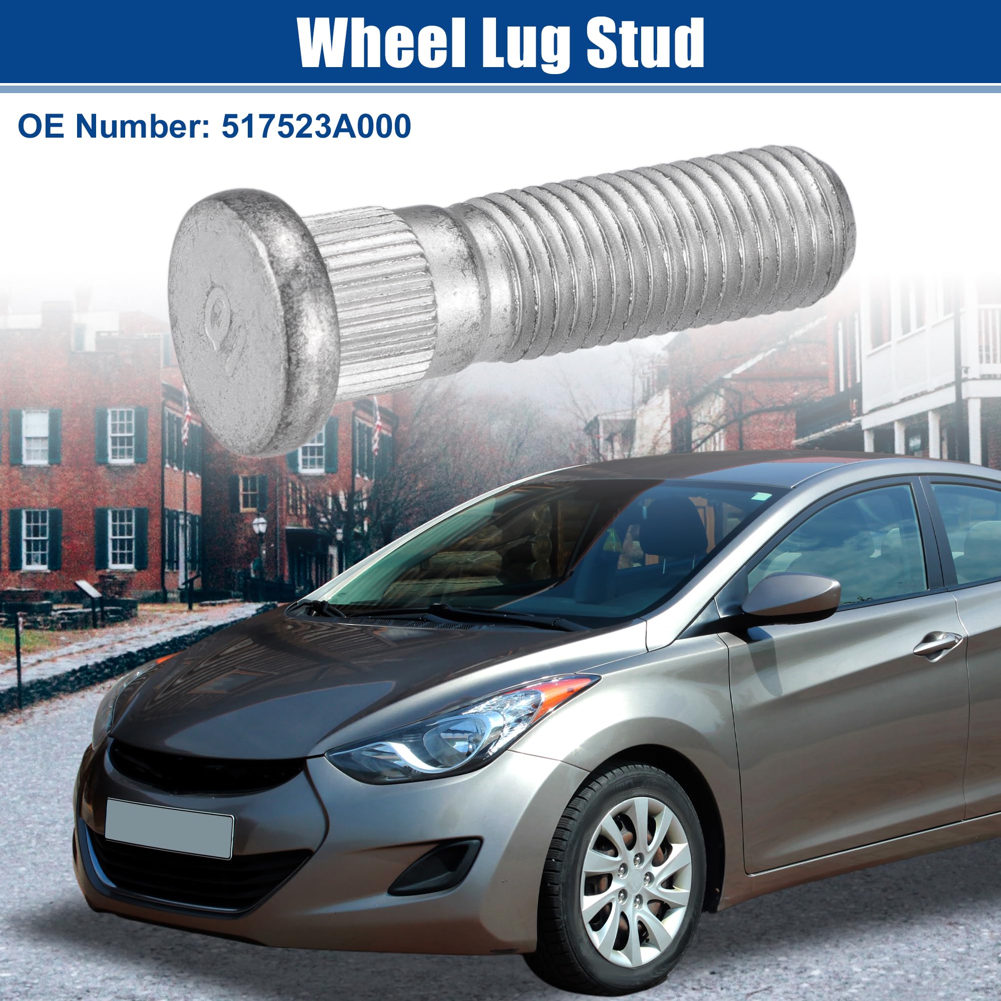 A ABSOPRO M12x1.5 Perno di Fissaggio Ruota per Hyundai Elantra No.517523A000-10 Pezzi