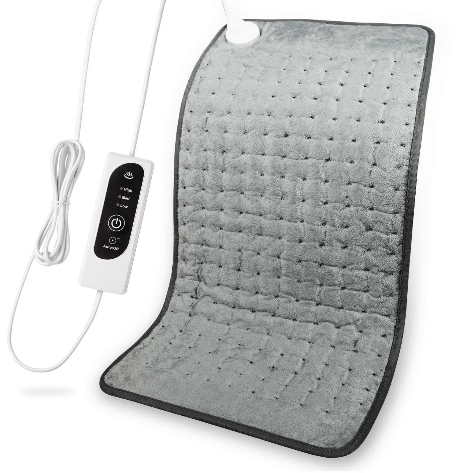 Heating Pad with Auto Shut Off, Fast Heating Technology, Machine Washable, Soft Flannel Safe Electric Heat Pad for Body Relaxation