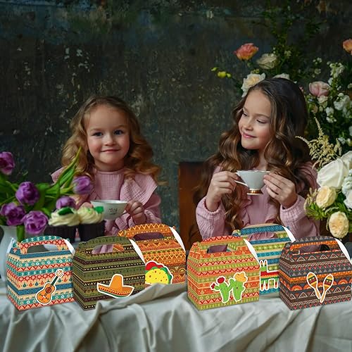 Miniatura 6 de 12 unidades de recuerdos de fiesta mexicana, cajas de suministros de fiesta de cactus, suministros de fiesta temática mexicana, decoraciones de