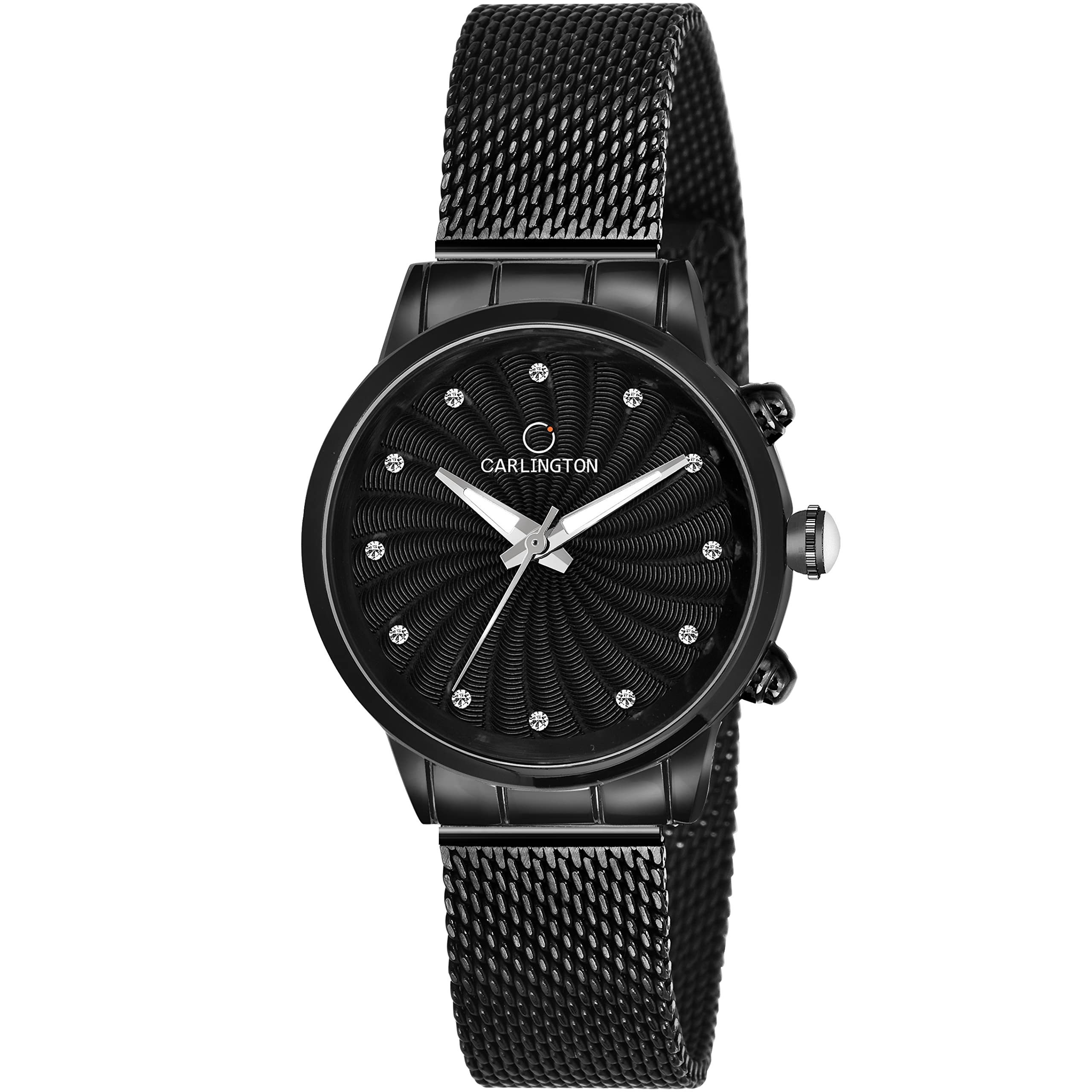 Carlington Metal Analog Dial Women & GirlS Watch(Black Dial Black Colored Strap), Black Band (B09LR4RCY7) Amazon Price History, Amazon Price Tracker