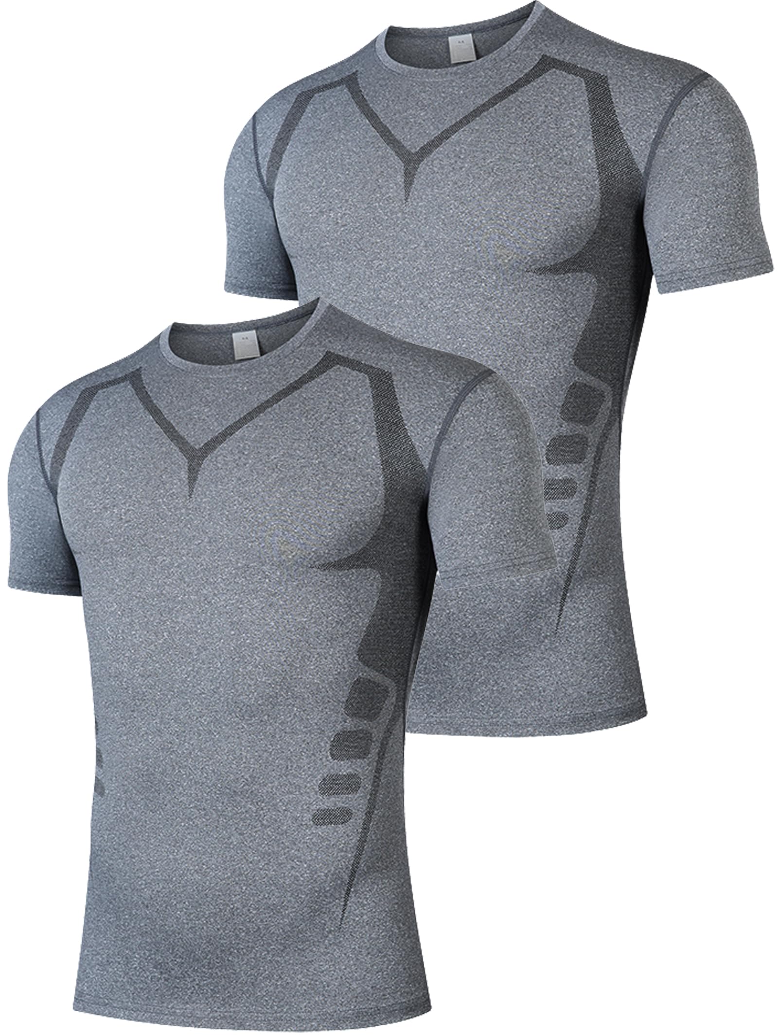 Workout Shirts for Men, Quick Dry Athletic Gym Active T Shirt for Running, Breathable Outdoor Training Shirts