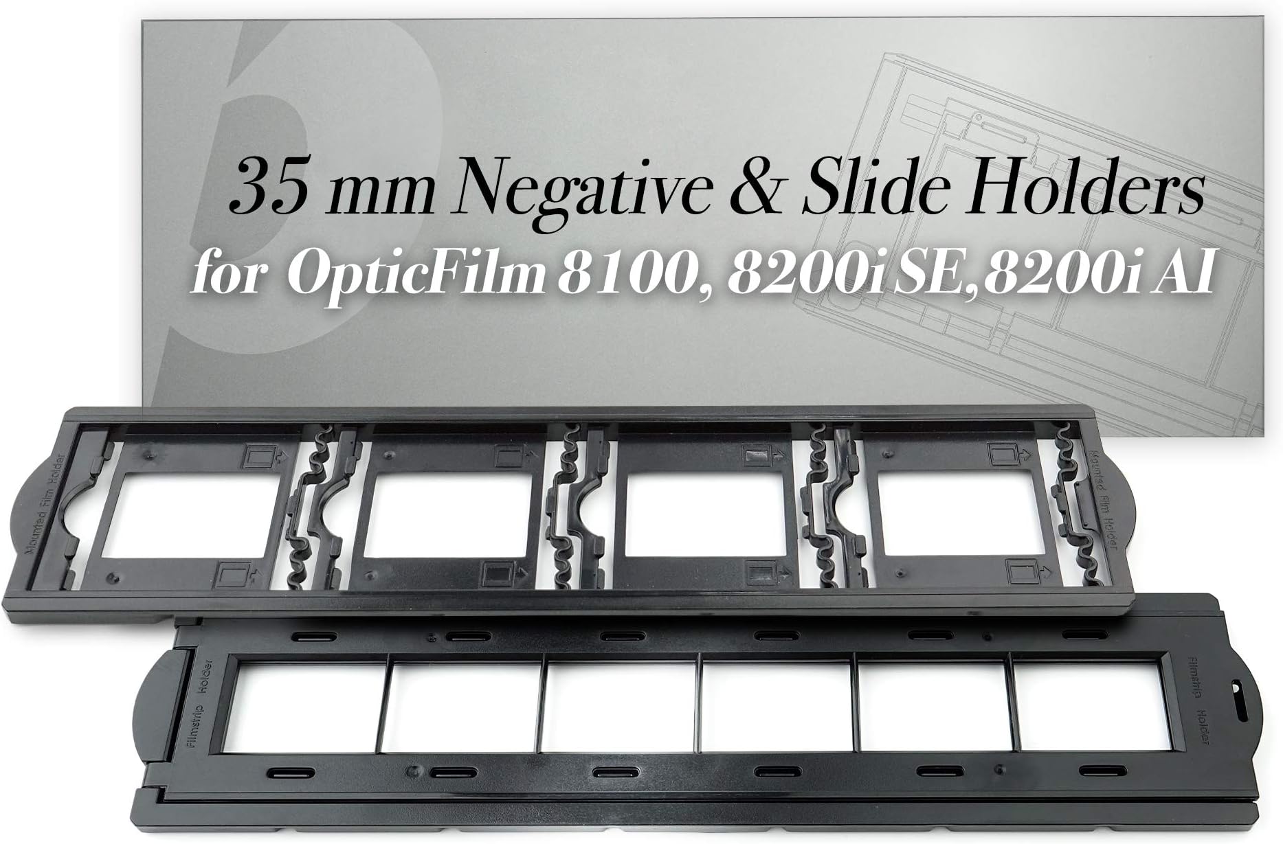 Film Holder Kit (Negative + Positive) for OpticFilm 72~82 Series use only (8100, 8200i se, 8200i ai)