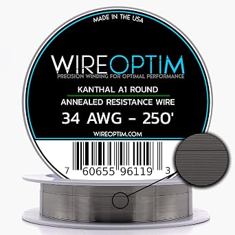 Kanthal A1 Resistance Wire 34 AWG - 250 Feet