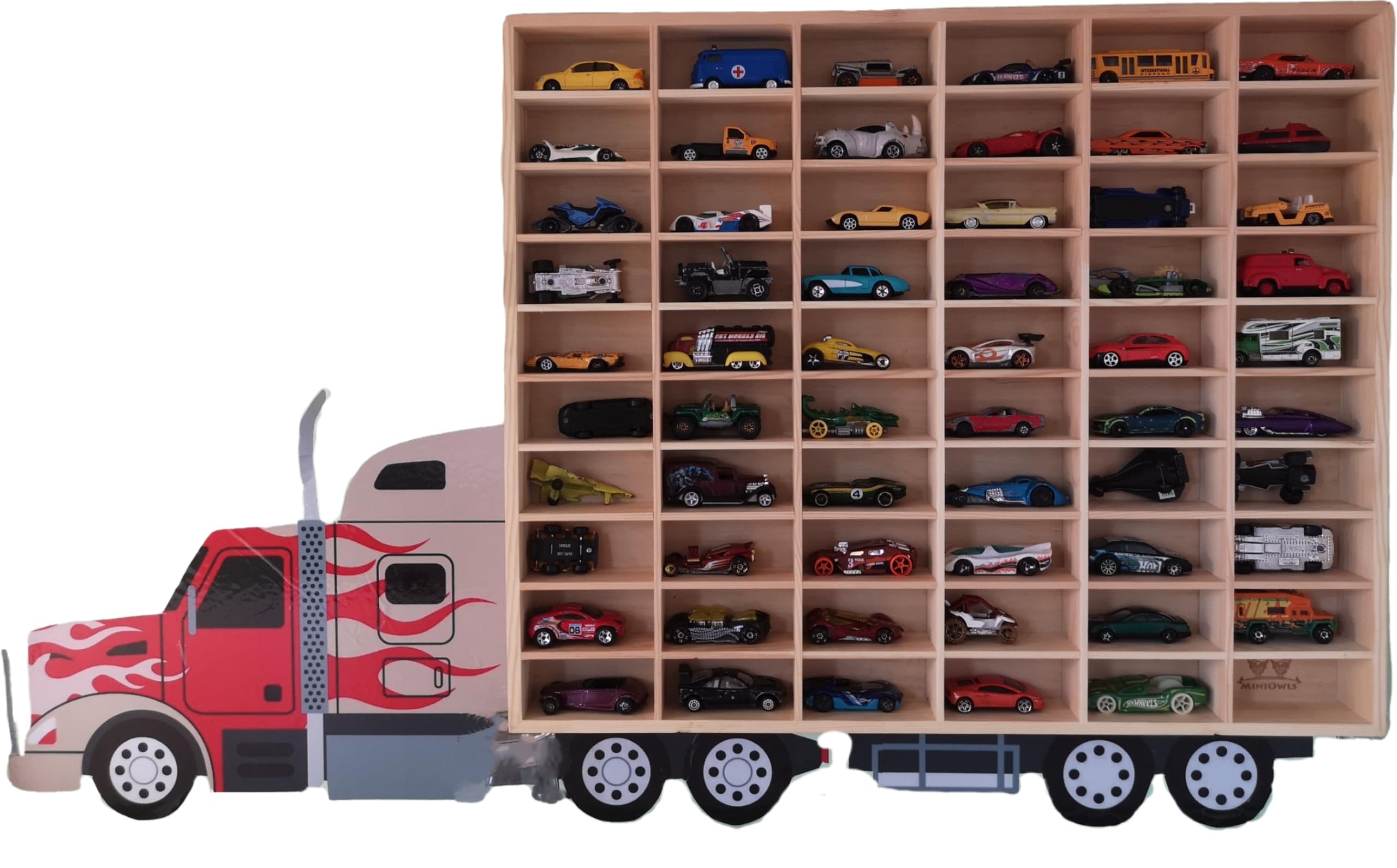 MiniOwls Truck Decal That Creates Perfect Surrounding for 18.9" x 22.8" (48cm x 59cm) Wood Storage Boxes