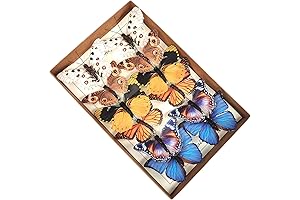 YCHTEWY Artificial Feather Butterflies for Craft Decoration