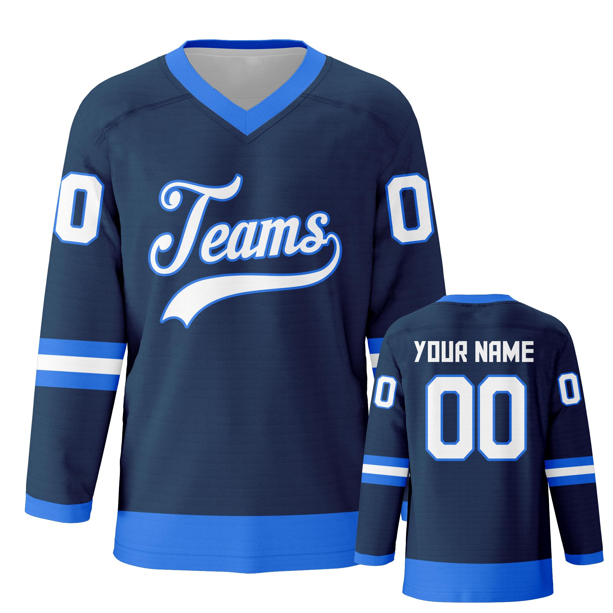 Customized Ice Hockey Jersey Personalized Team Solid Hockey Jersey Printed Stitched Hockey Jersey Men Women Youth Kids