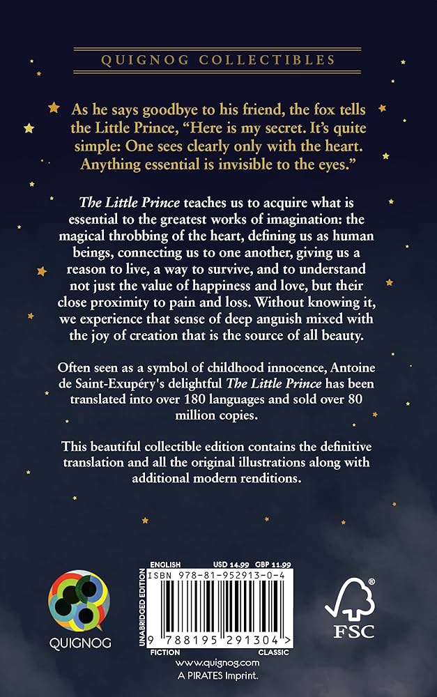 The Little Prince - Original, Unabridged, Gilded, Fully Coloured