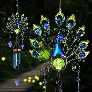 Pearlstar Solar Wind Chimes Outdoor, 53.5