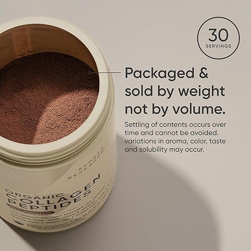 Miniatura 6 de Sports Research Polvo de colágeno orgánico - Proteína de colágeno hidrolizada tipo I y III - USDA orgánico, sin gluten, de origen sostenible,
